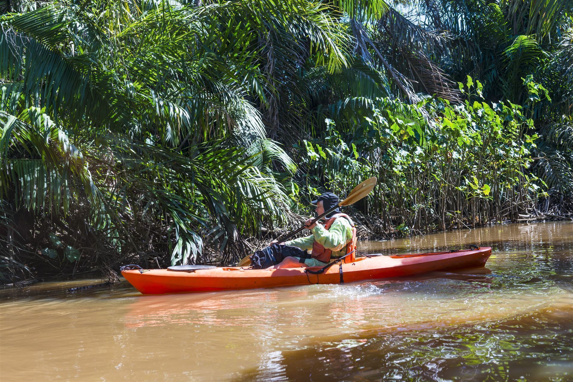 Erkundung des Reservates auf dem Kajak, Nicaragua
