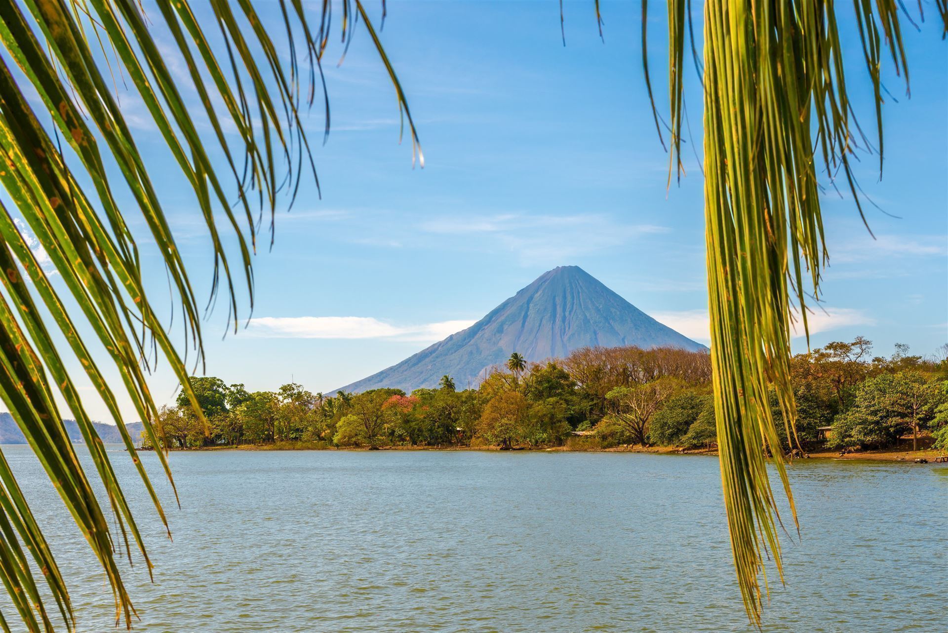 Ausblick auf den Vulkan und Nicaragua See
