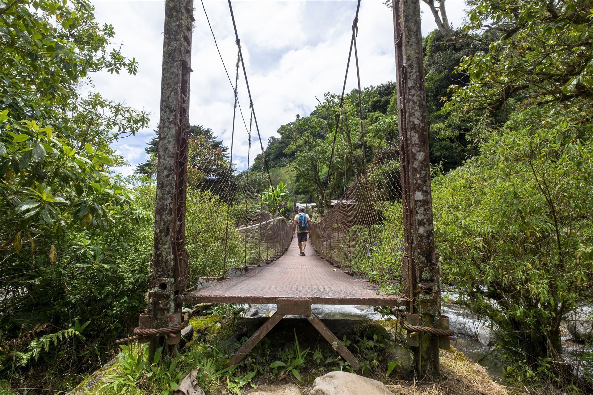 Hängebrücke nahe Boquete, Panama