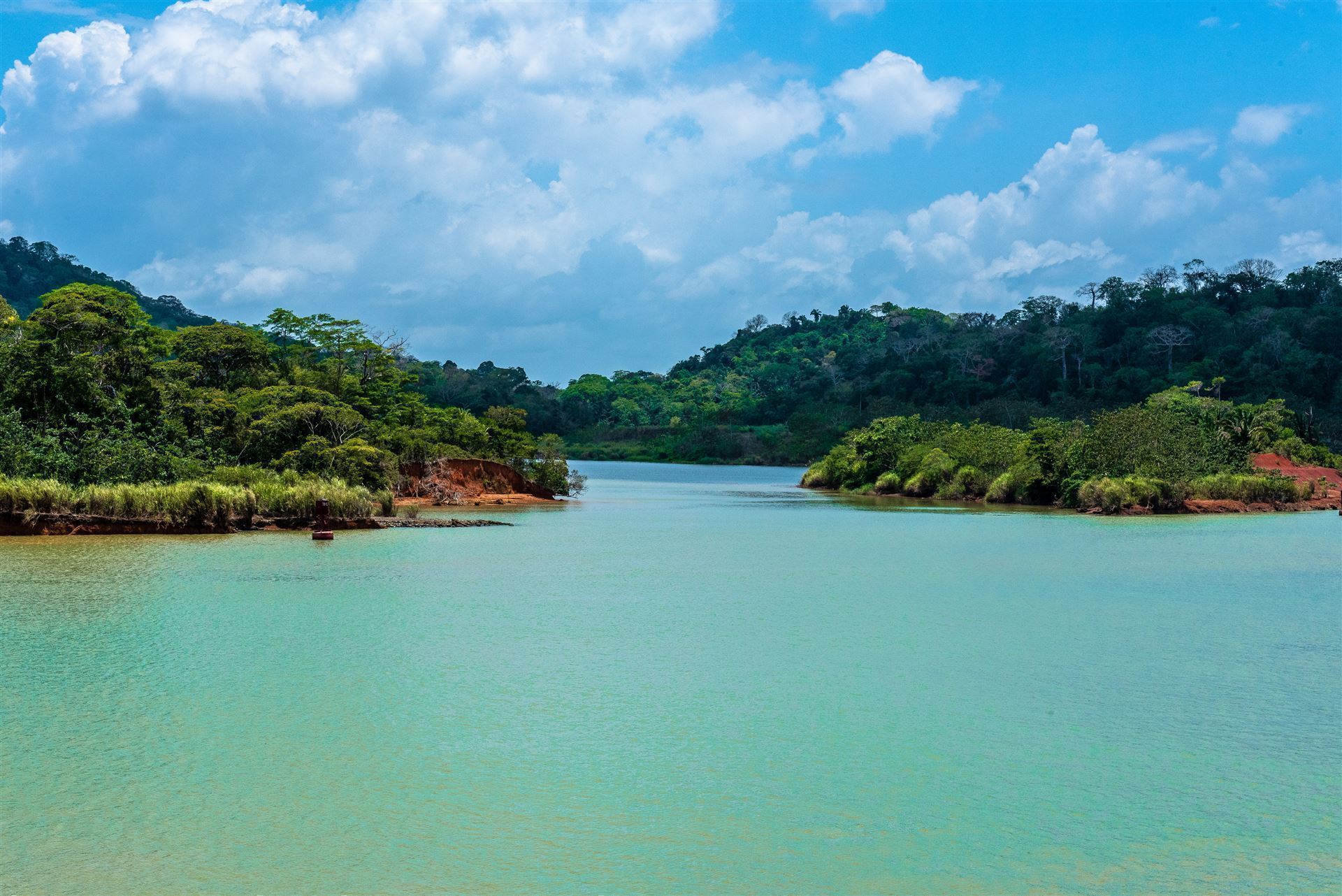 Blick auf den Gatun- See in Panama