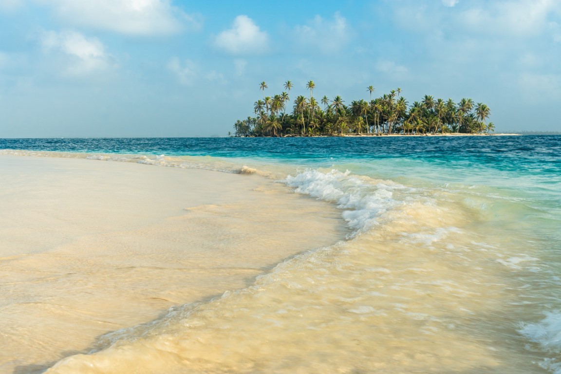 Paradisische Insel und Strand in Guna Yala
