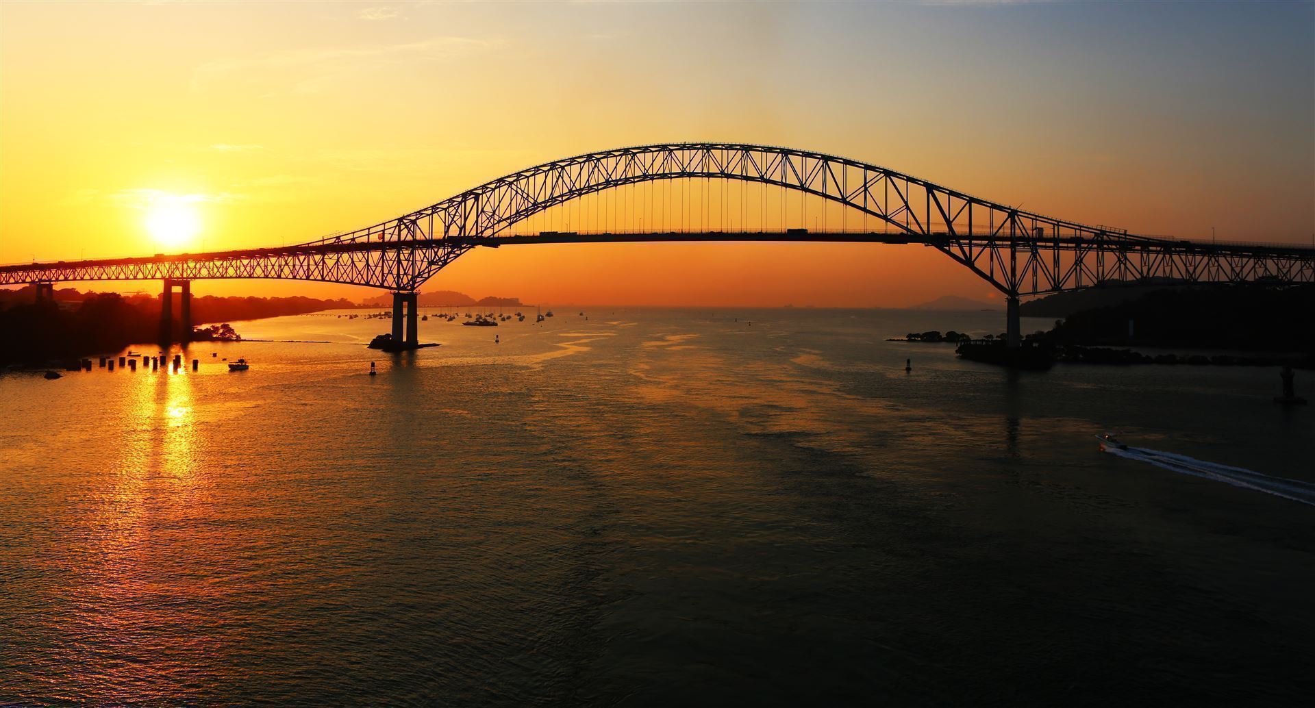 Panama Kanal Brücke