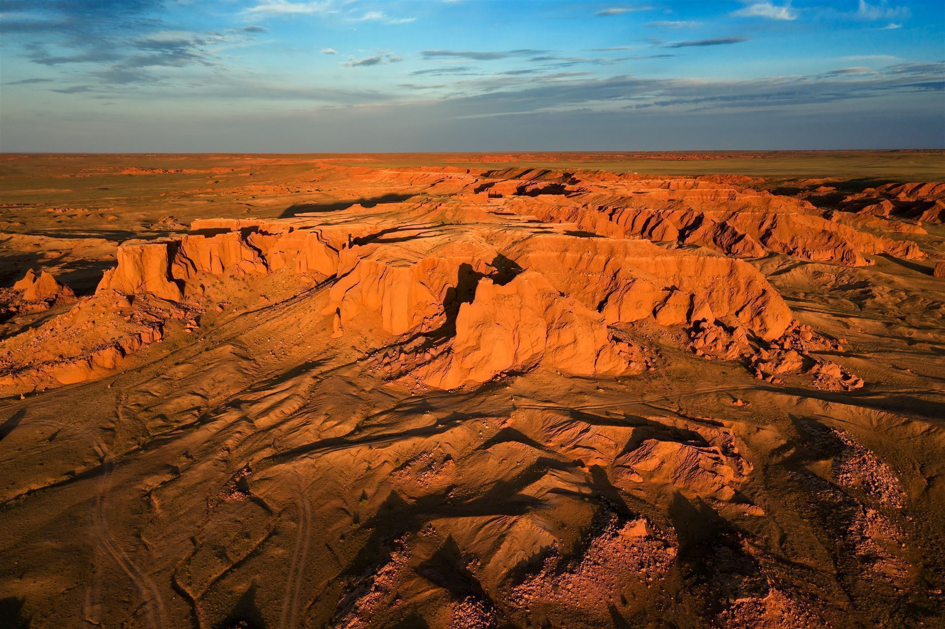 Bayanzag bei Sonnenuntergang