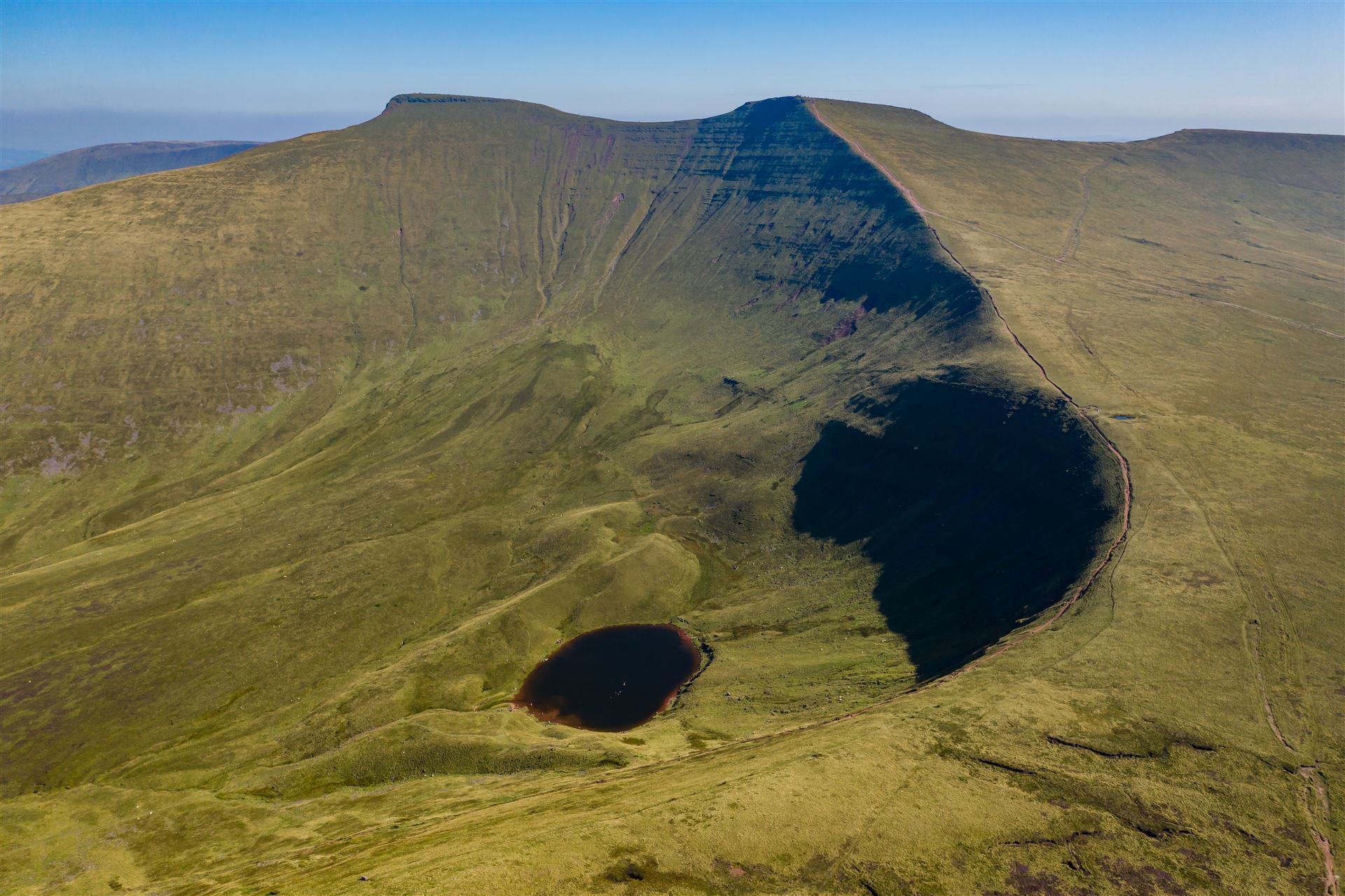 Luftaufnahme vom Pen y Fan