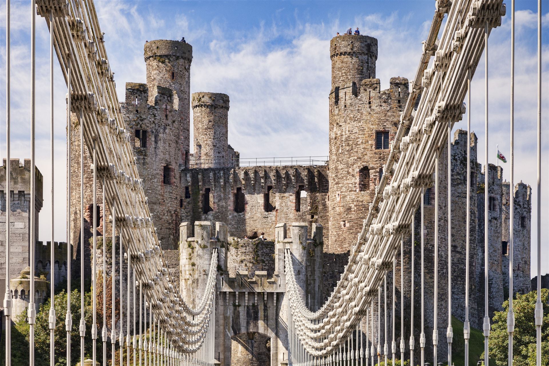 Conwy Castle und Suspension Bridge