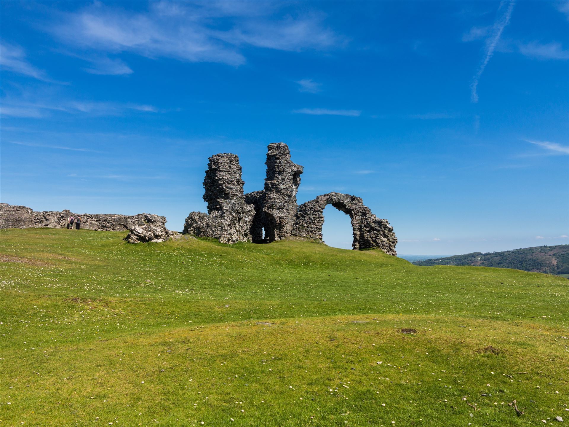 Ruinen des Schlosses Dinas Bran