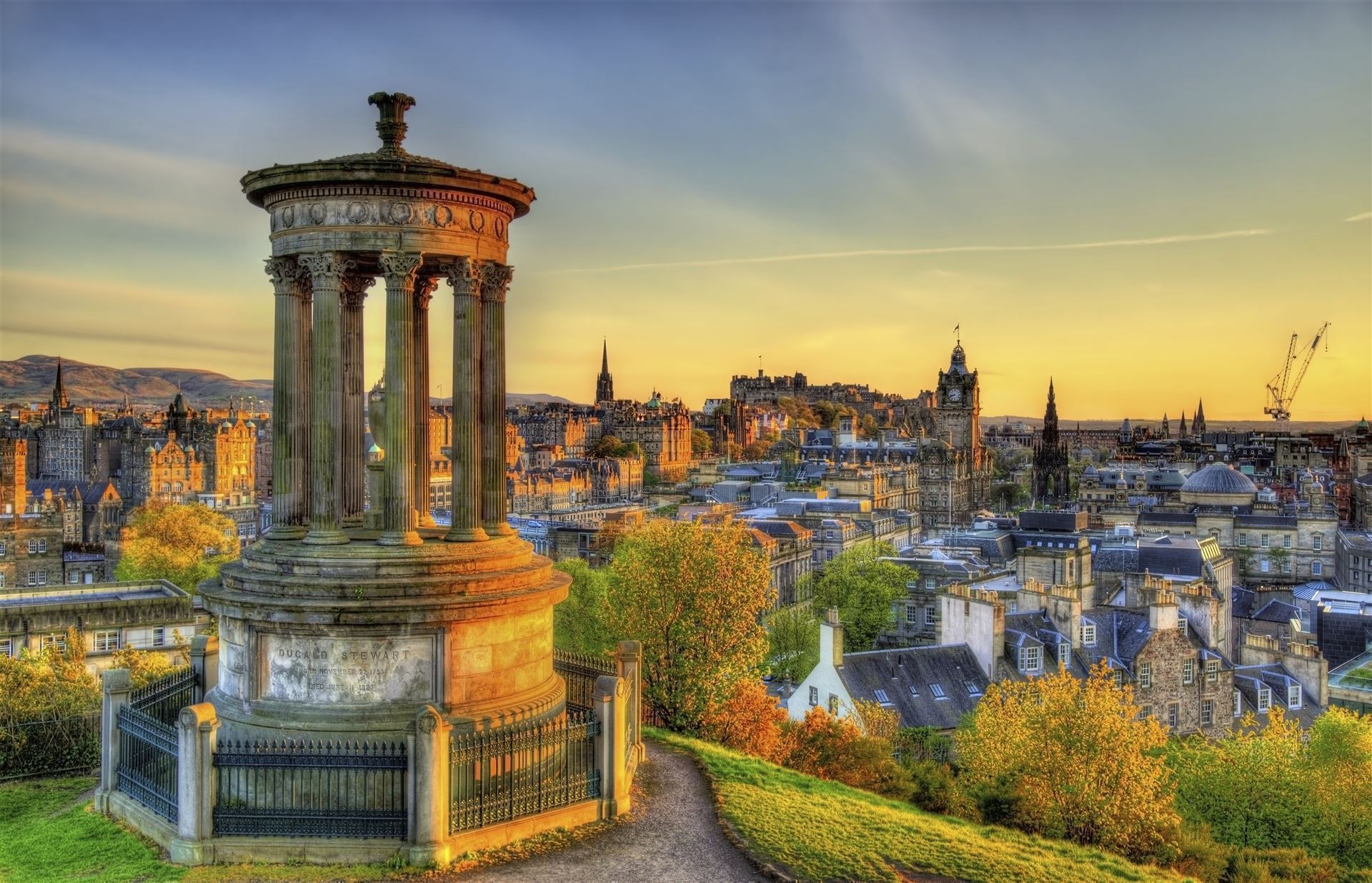Schottland Edinburgh Dugald Stewart Monument