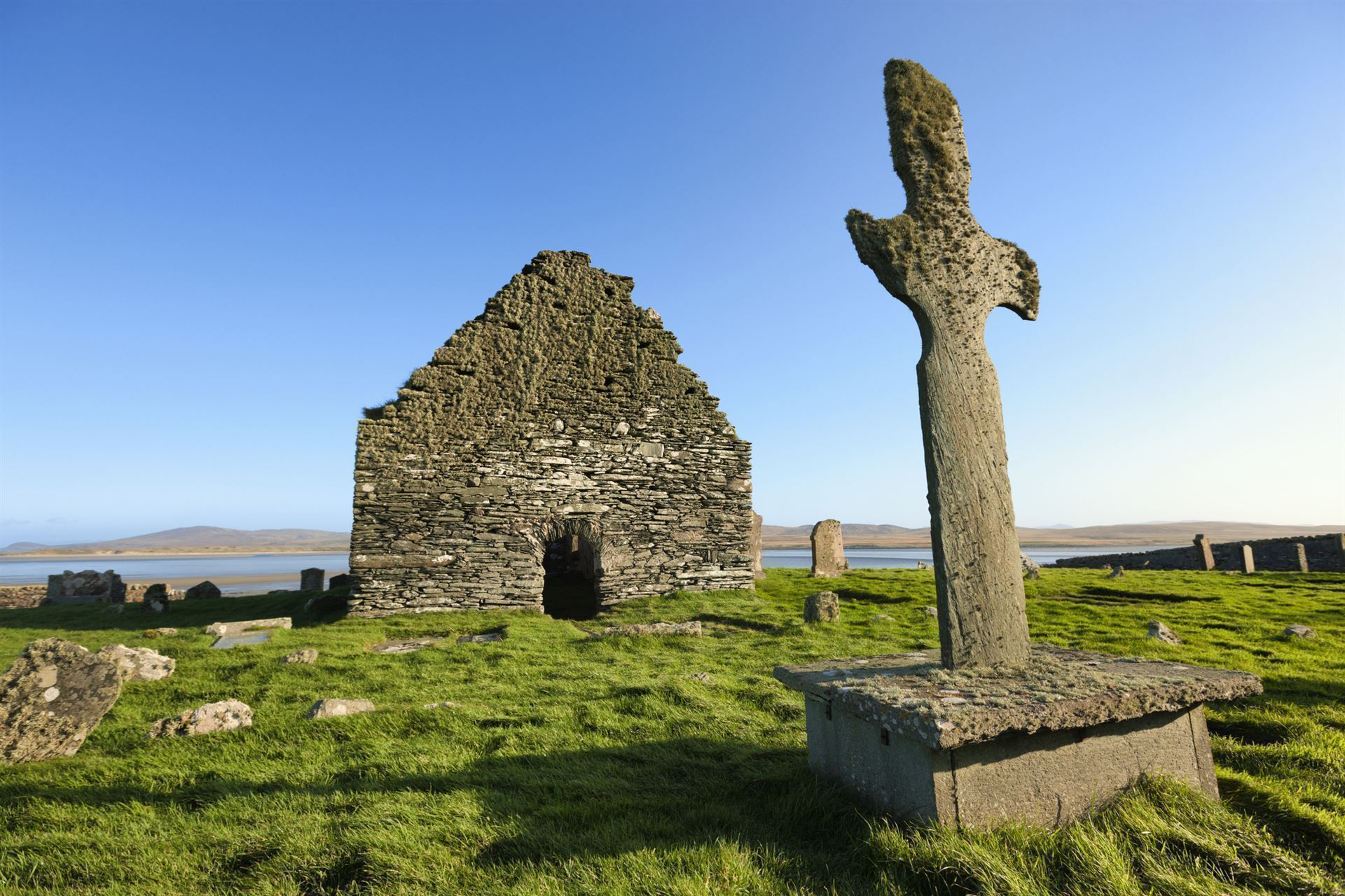 Kilnave Kapelle & Kreuz auf der Insel Islay