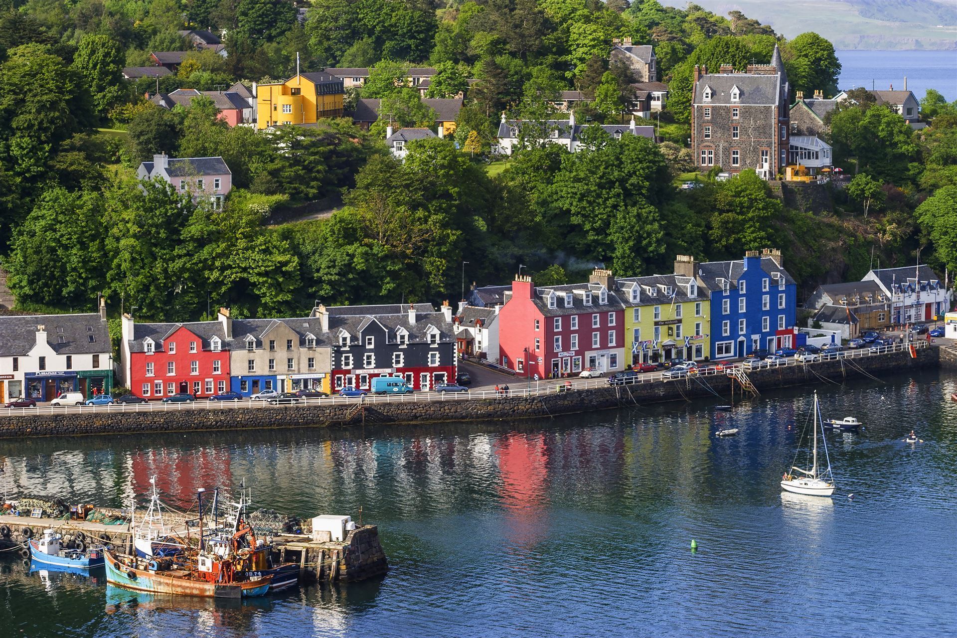 Berühmte bunte Häuser in Tobermory