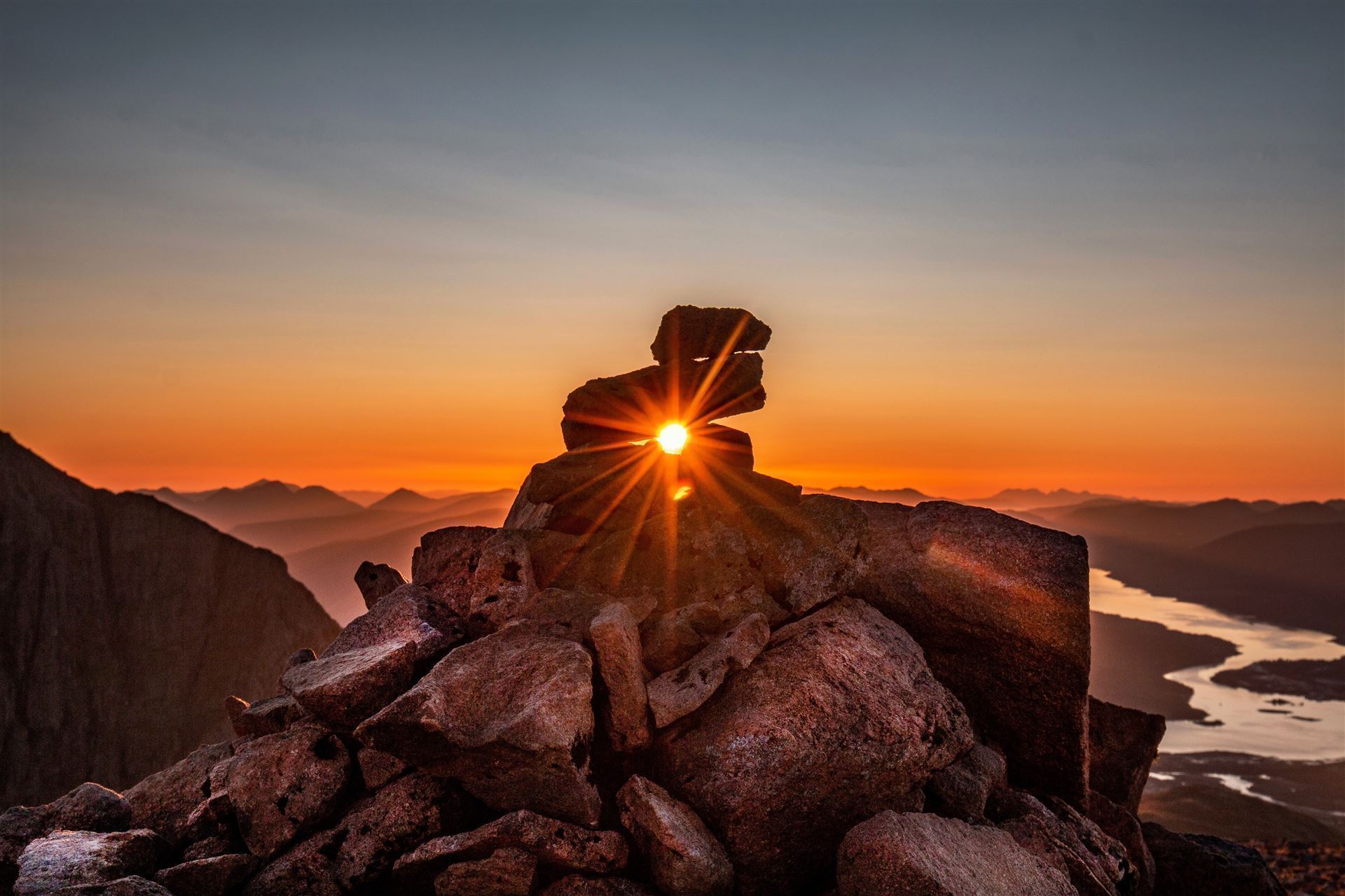 Ben Nevis im Sonnenuntergang