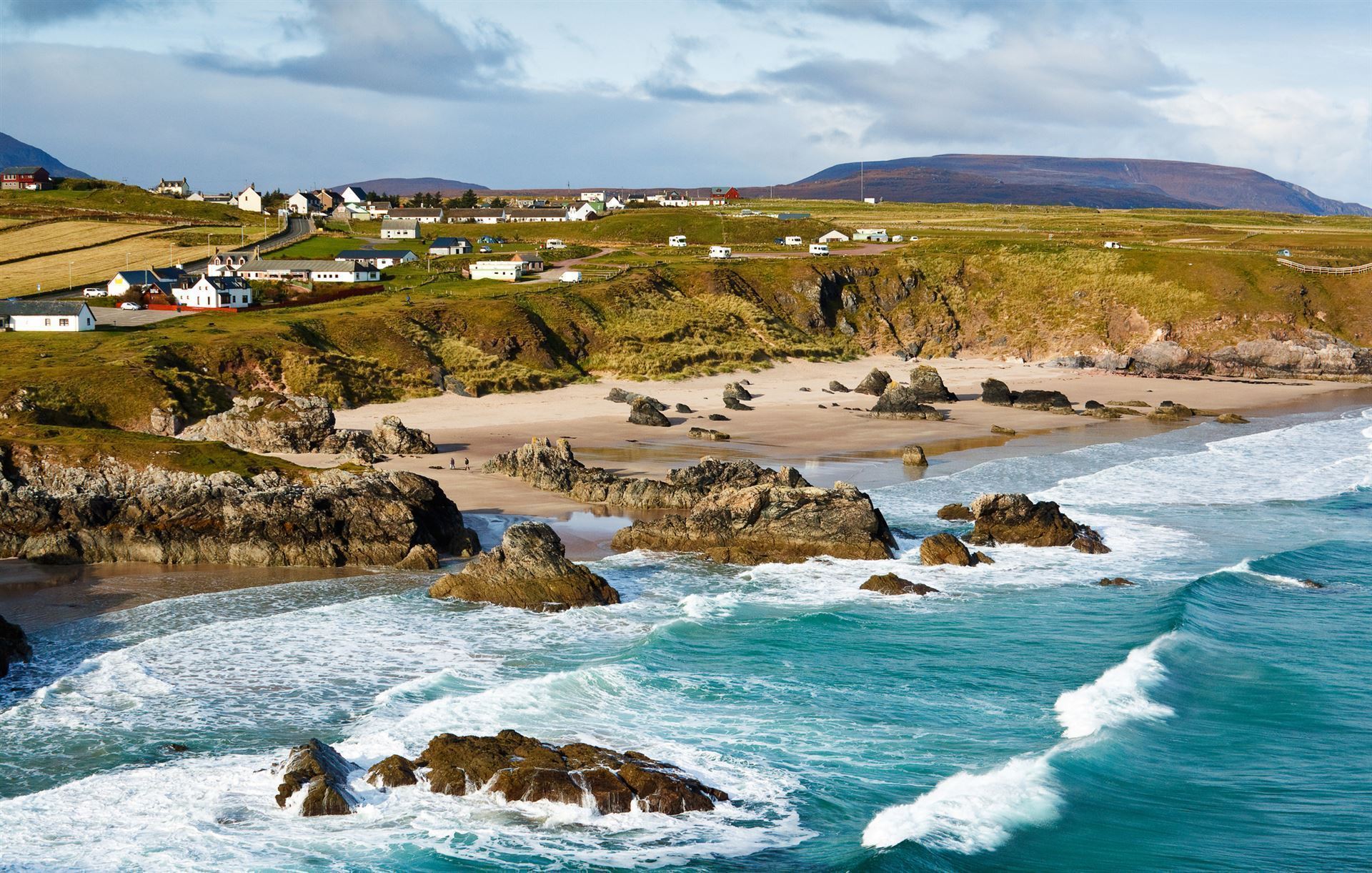 Blick auf Durness & Sango Bay
