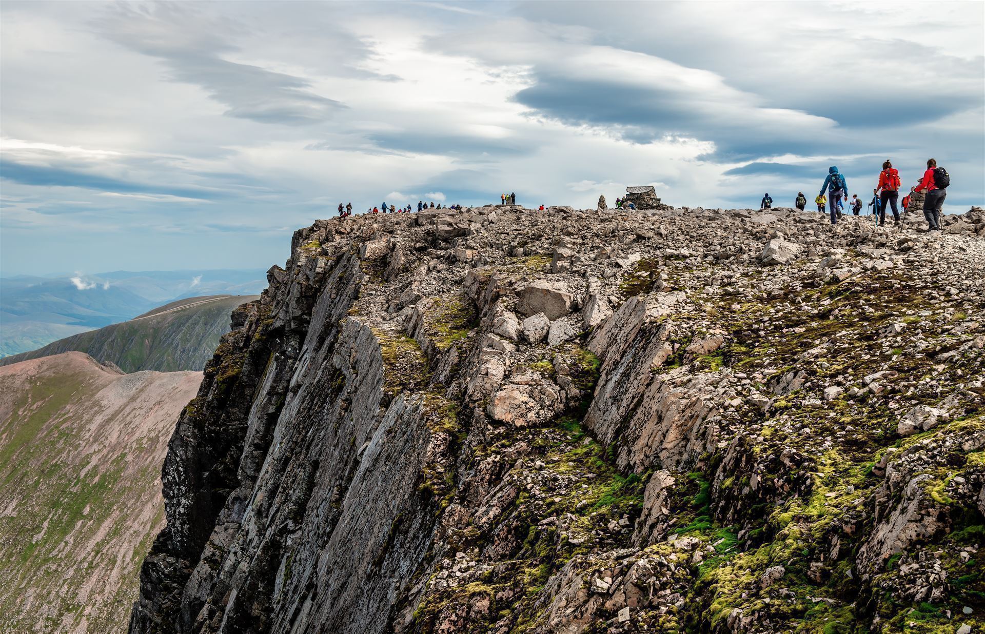 Wanderer auf dem Ben Nevis
