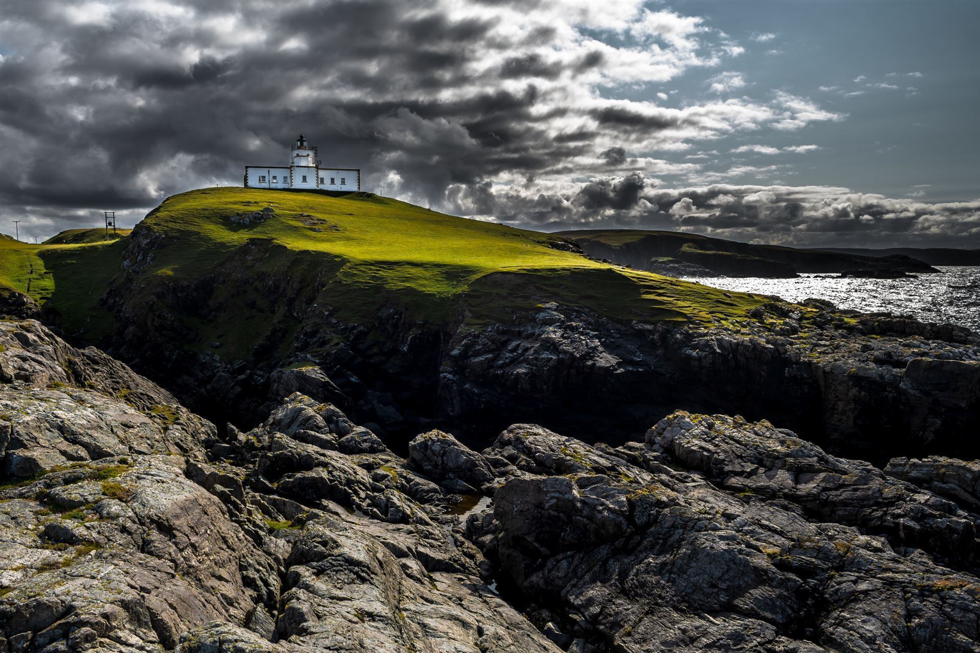 Strathy Point Leuchtturm bei Thurso
