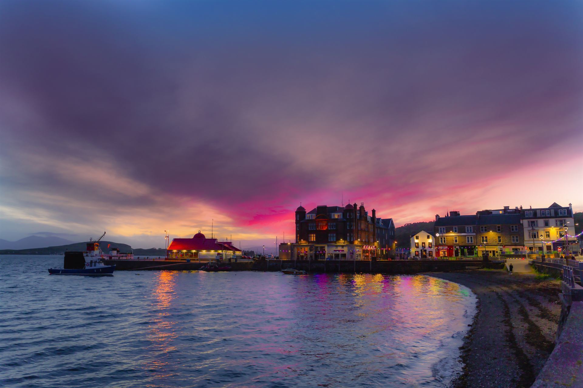 Sonnenuntergang in Oban