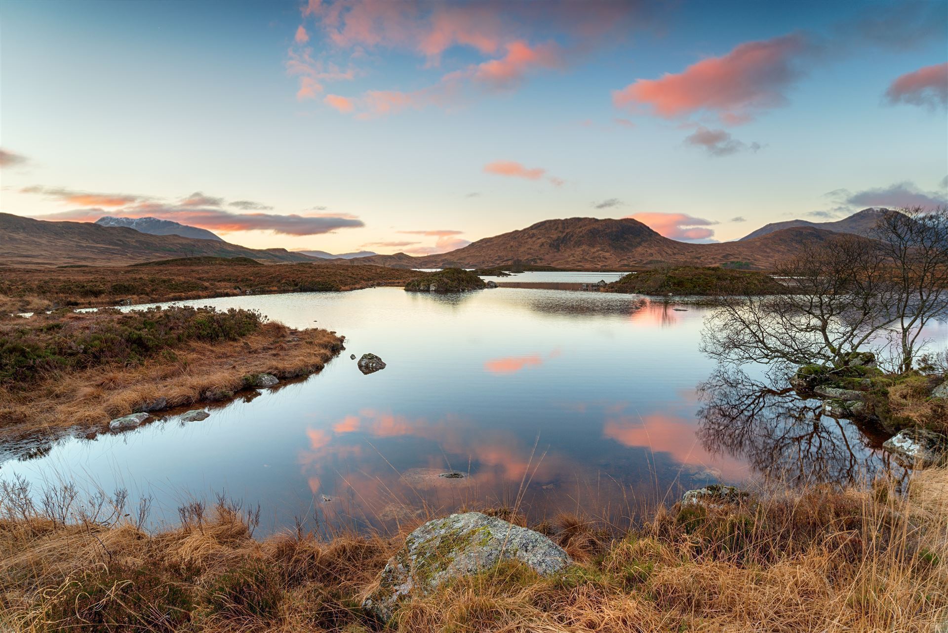 Abendsonne am Rannoch Moor