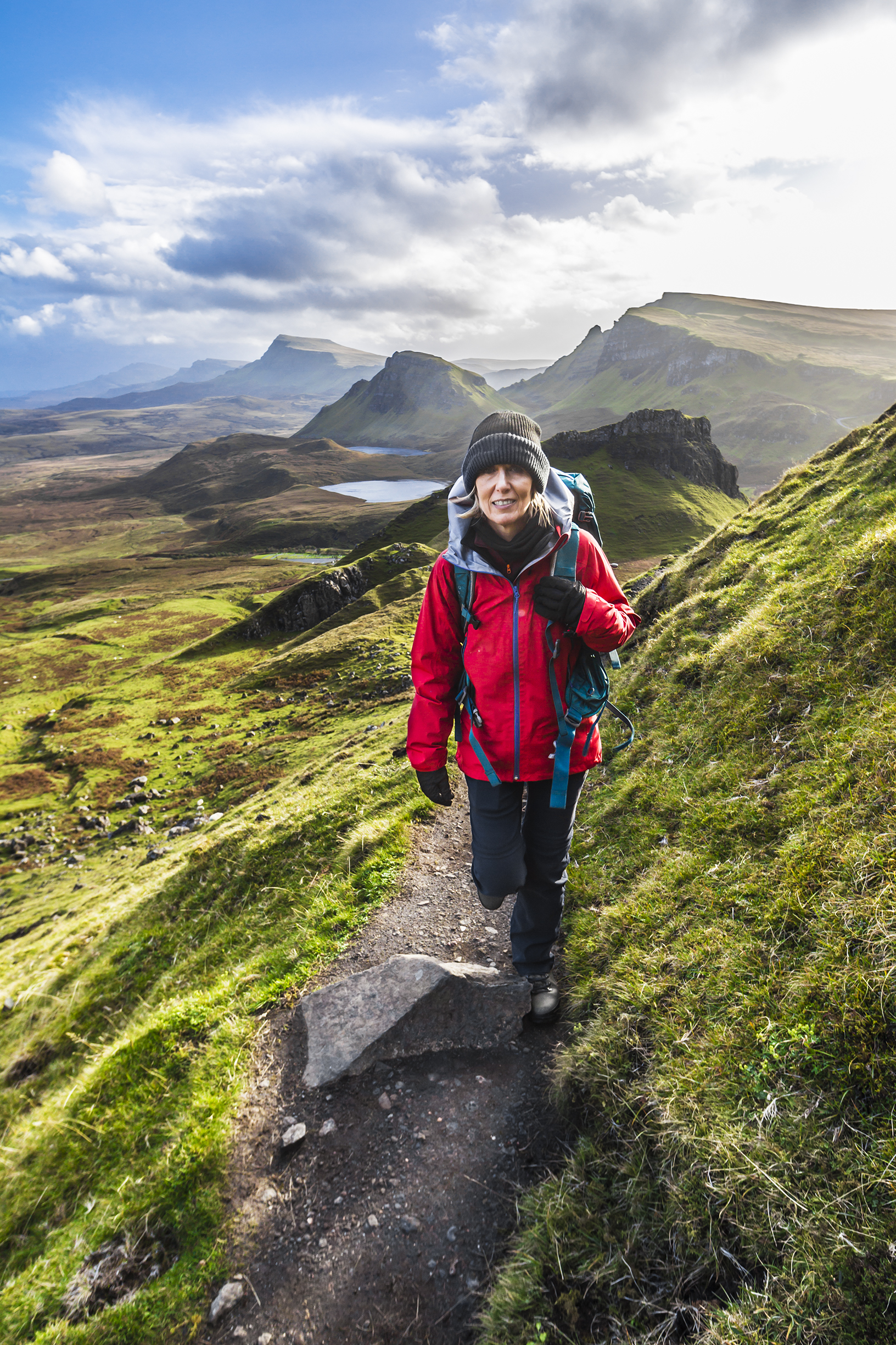 Wanderin auf der Isle of Skye