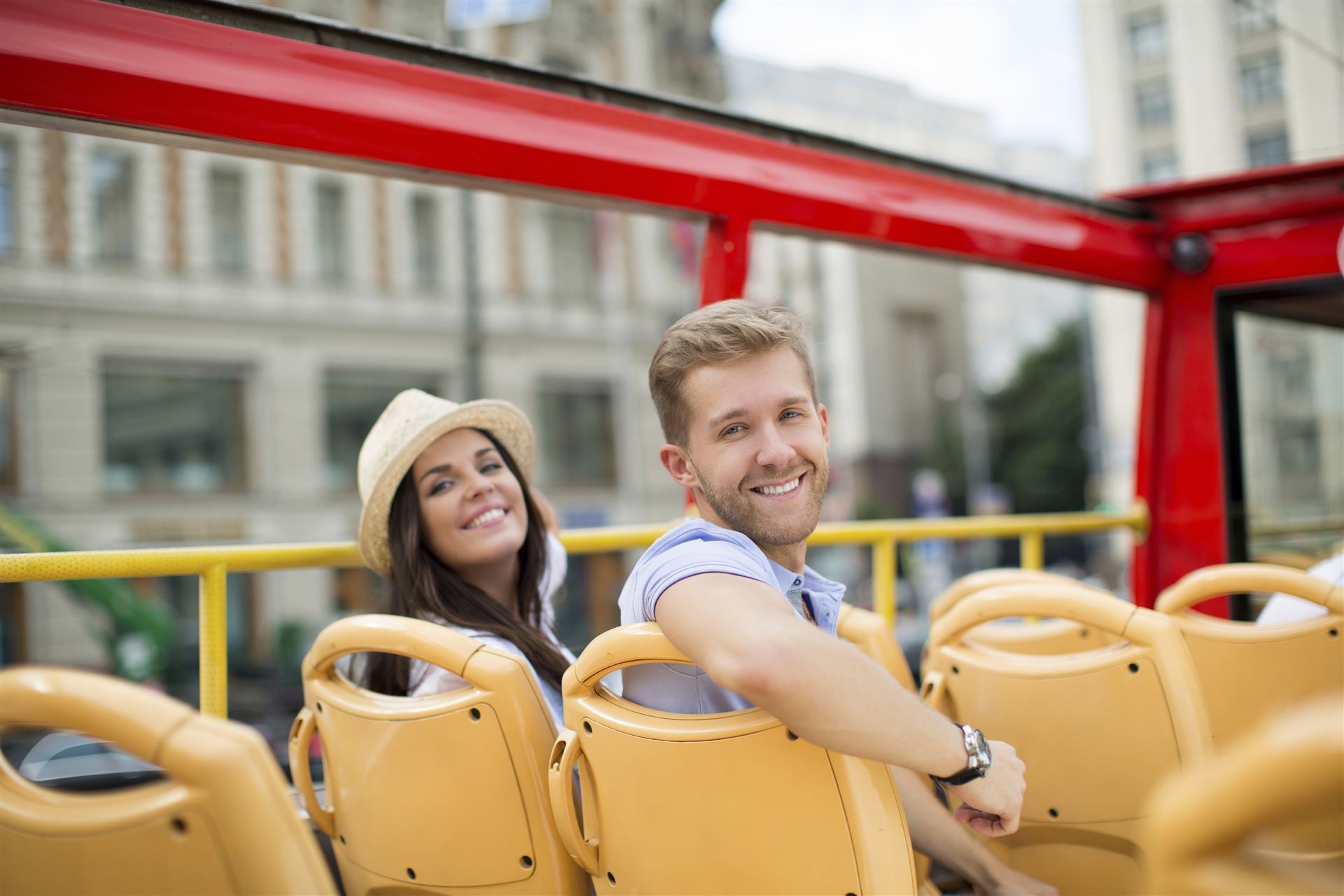 Impressionen aus dem Doppeldeckerbus in London