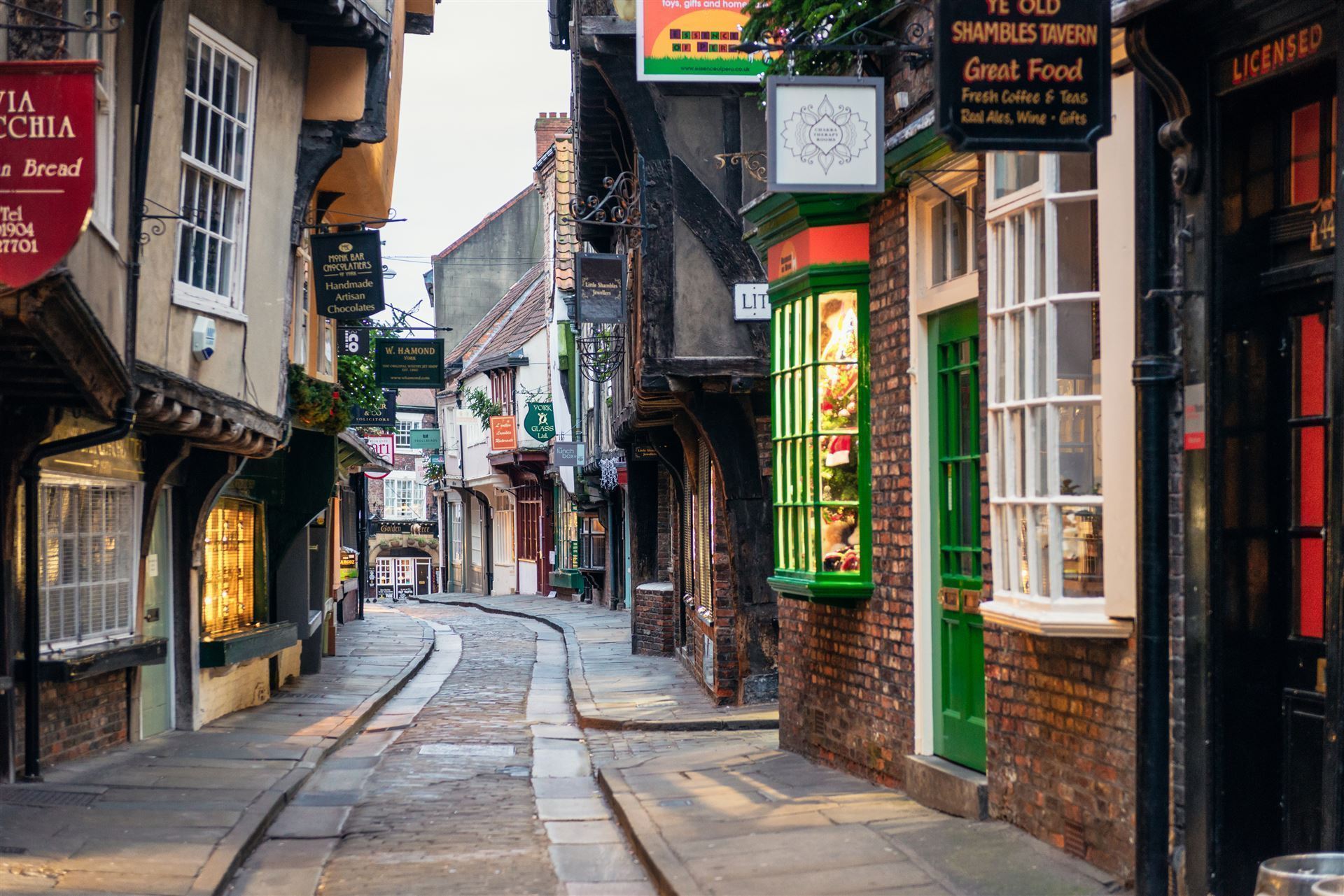 Typisches Stadtbild von York