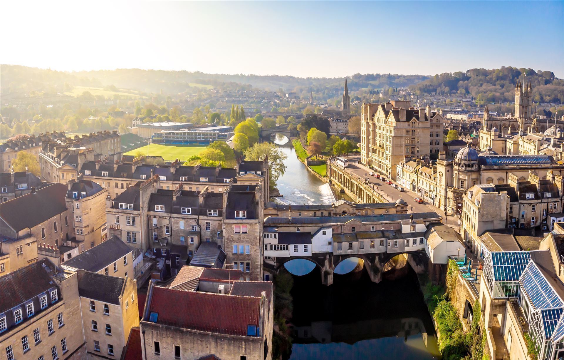 Blick über Bath