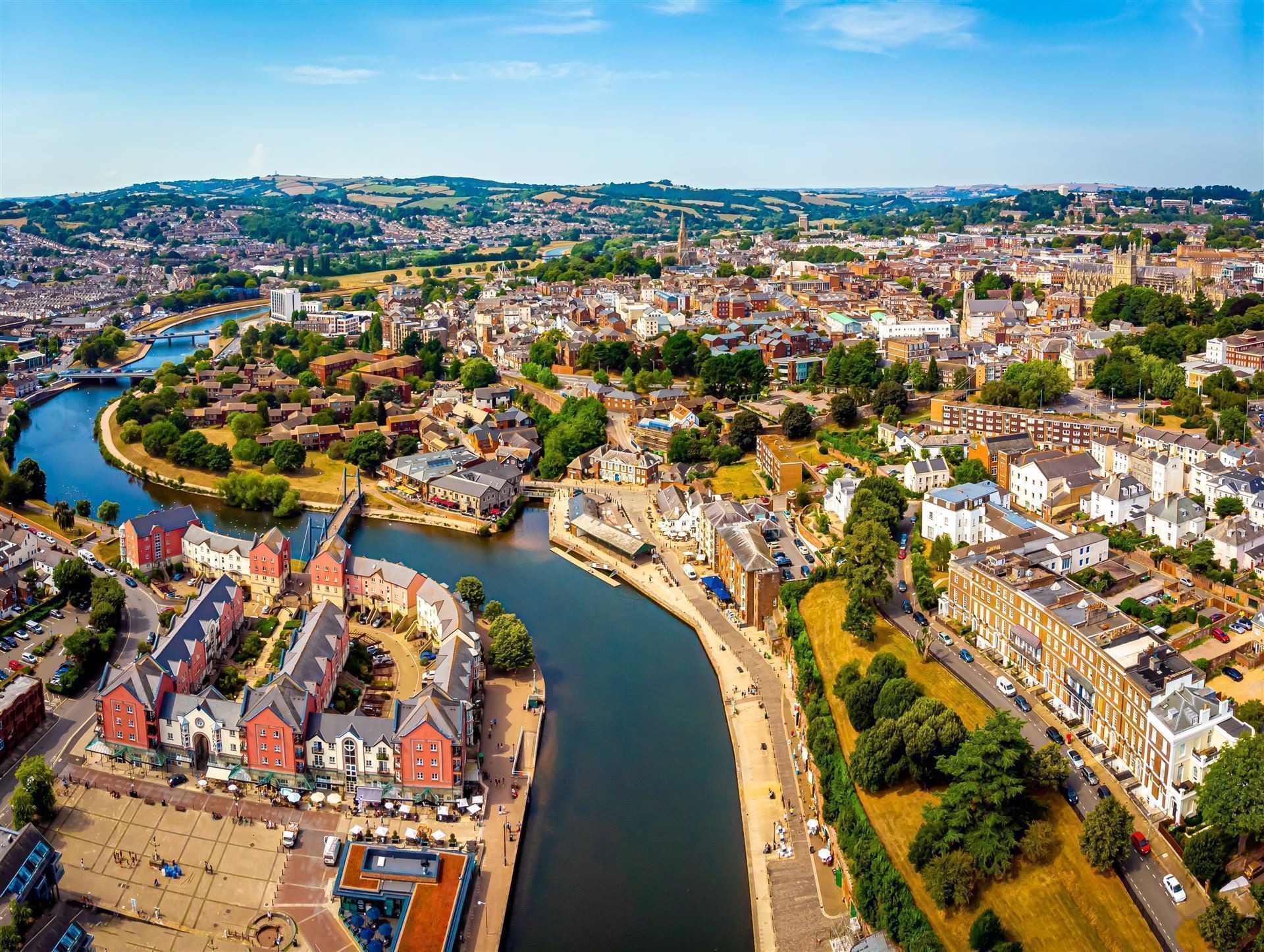 Blick über Exeter