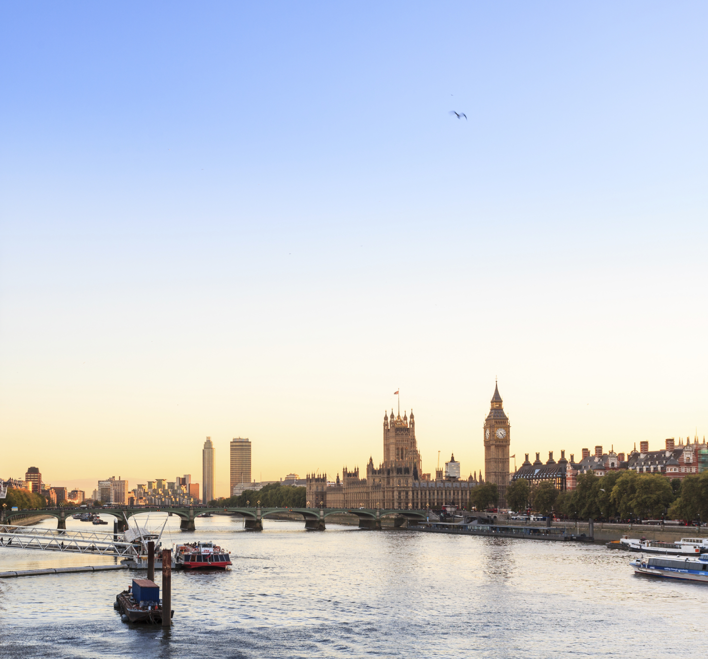 London bei Sonnenuntergang