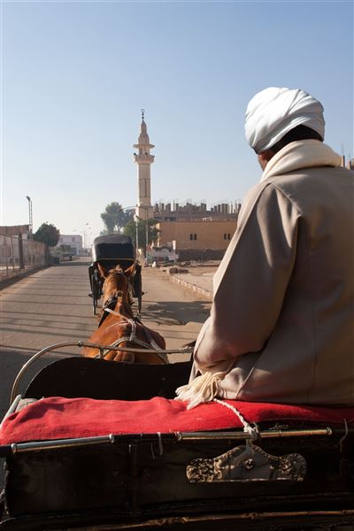 Kutschfahrt durch Edfu
