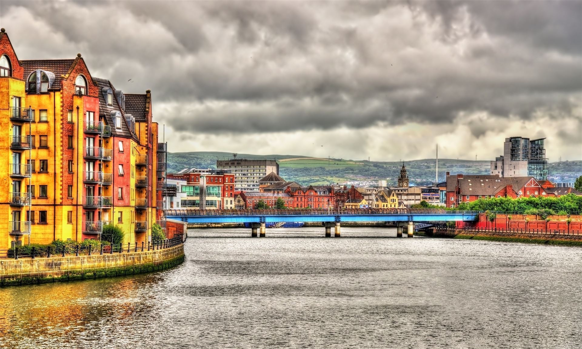Irland_Belfast_Fluss Lagan United Kingdom