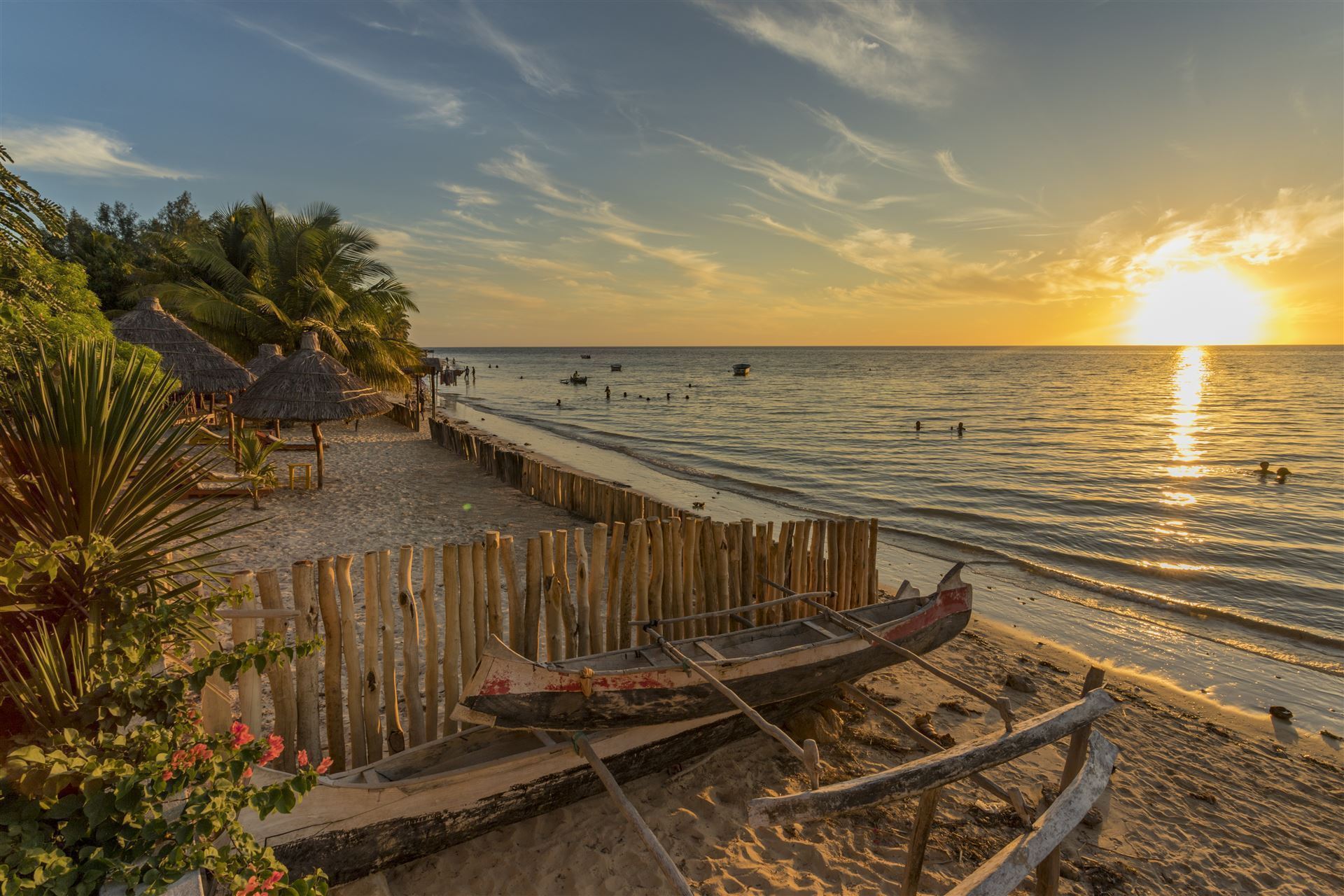 Beach bei Sonnenuntergang