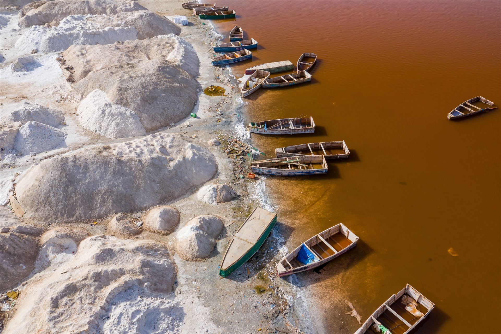 Boote am Lac Rose