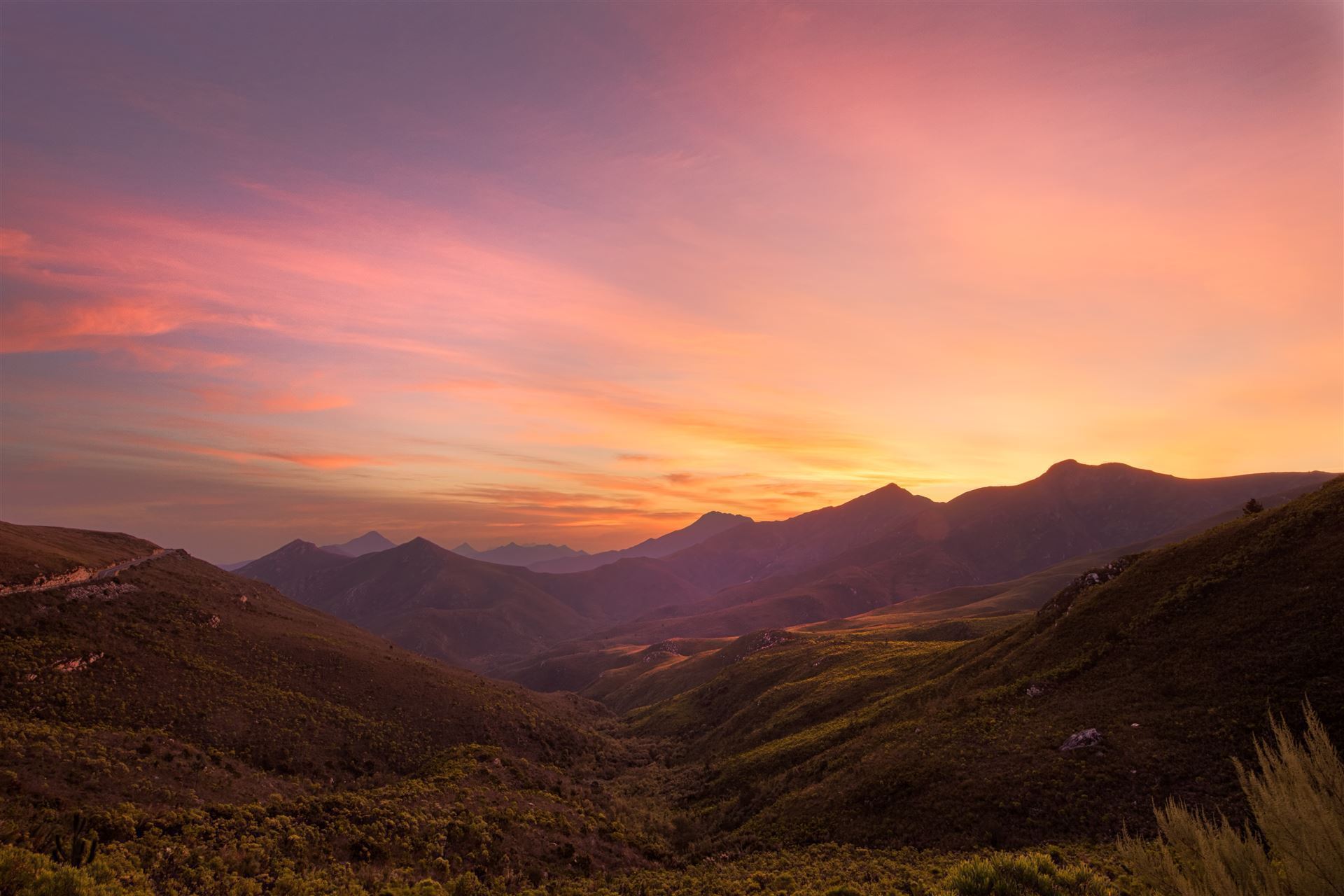 Sonnenaufgang am Robinson Pass