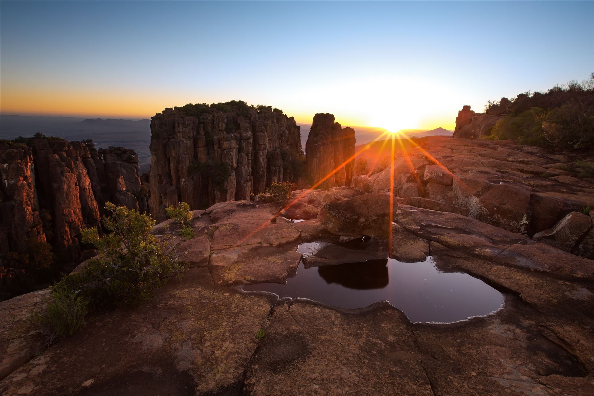 Sonnenuntergang am Valley of Desolation