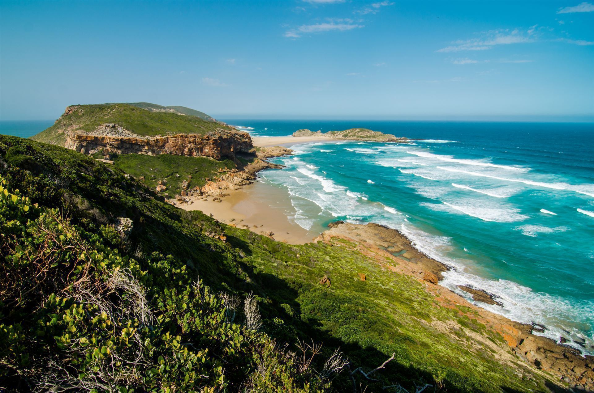 Schöner Strand im Robberg Nature Reserve
