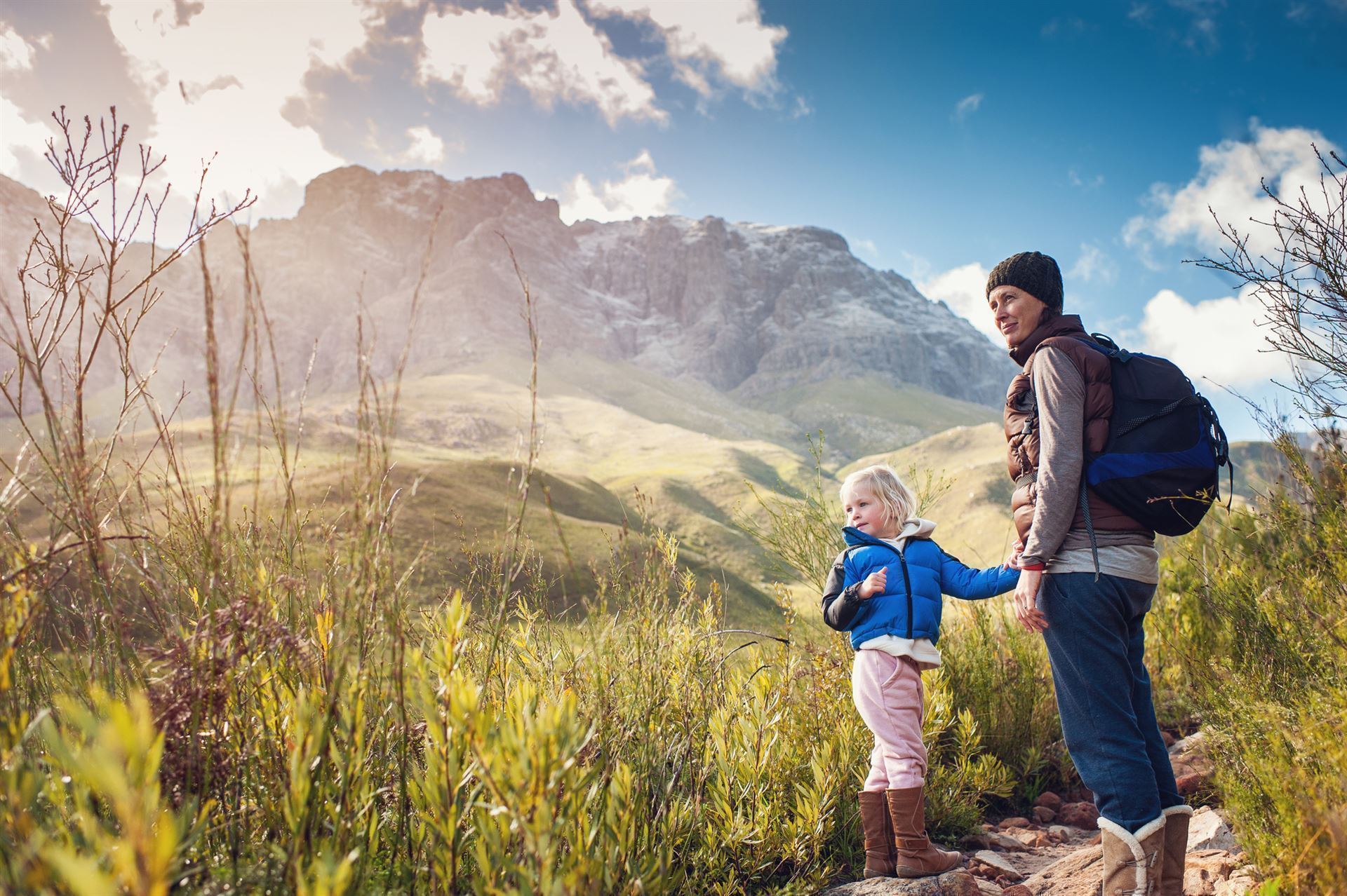 Wanderer im Jonkershoek Nature Reserve