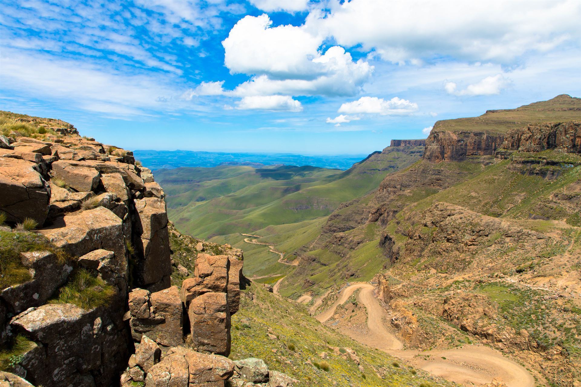 Sani Pass in den Drakensbergen