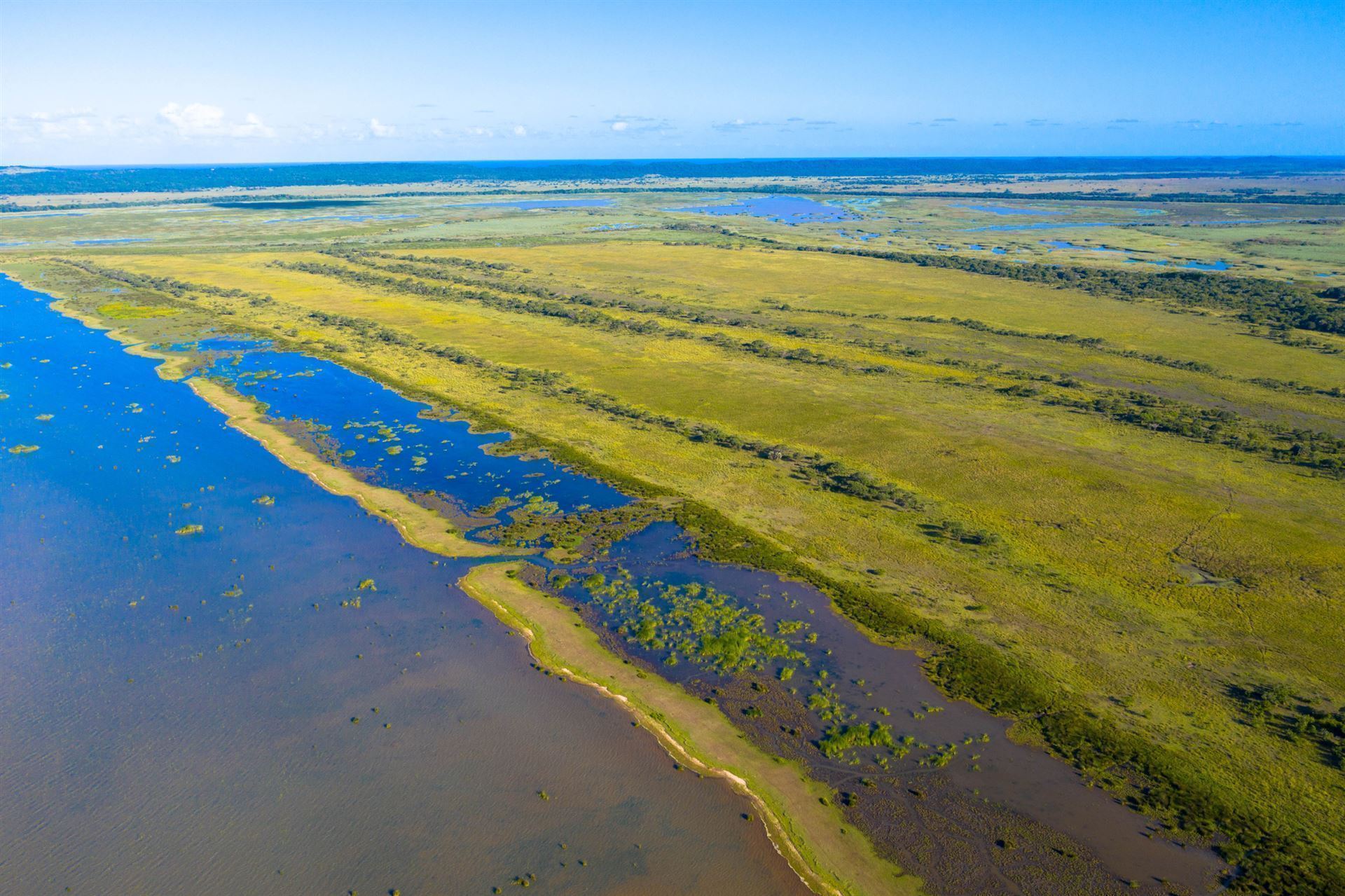 Luftaufnahme vom iSimangaliso Wetland Park