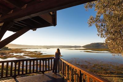 Abendsonne an der Knysna Lagune