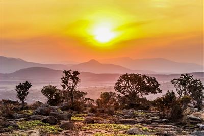 Sonnenuntergang in Sabie