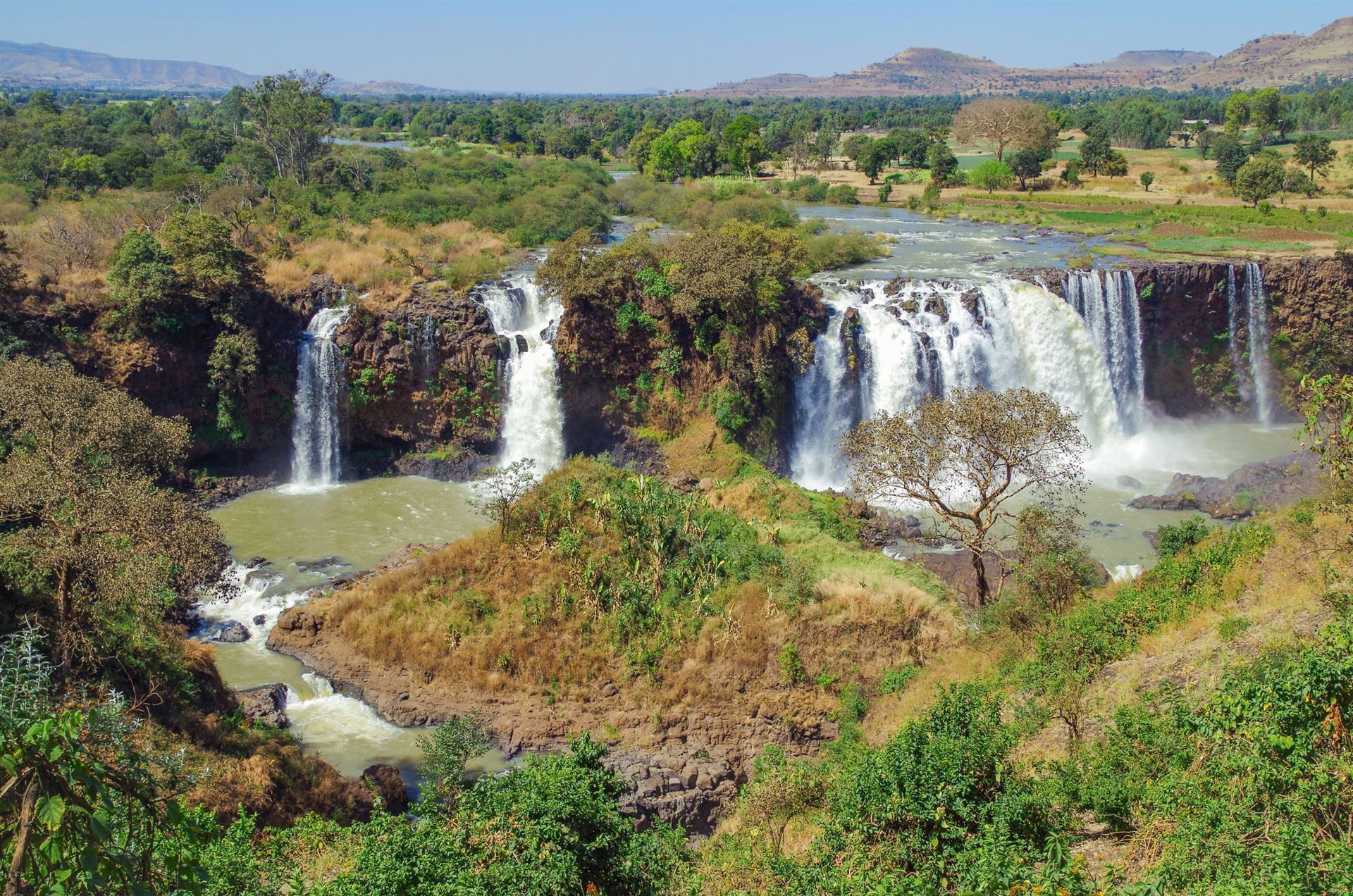 Wasserfall am Blauen Nil