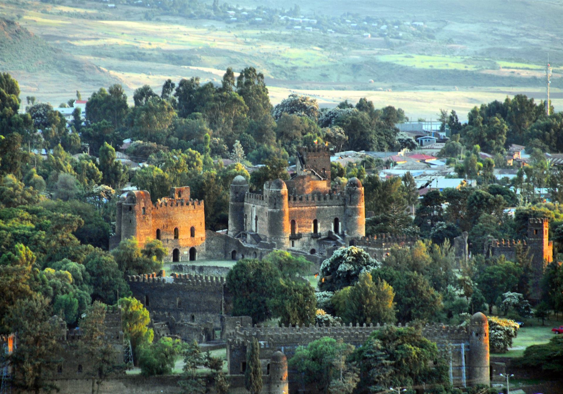 Gondar-Blick zur Festungsstadt Fasil Ghebbi