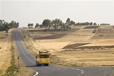 Öffentlicher Bus in Äthiopien