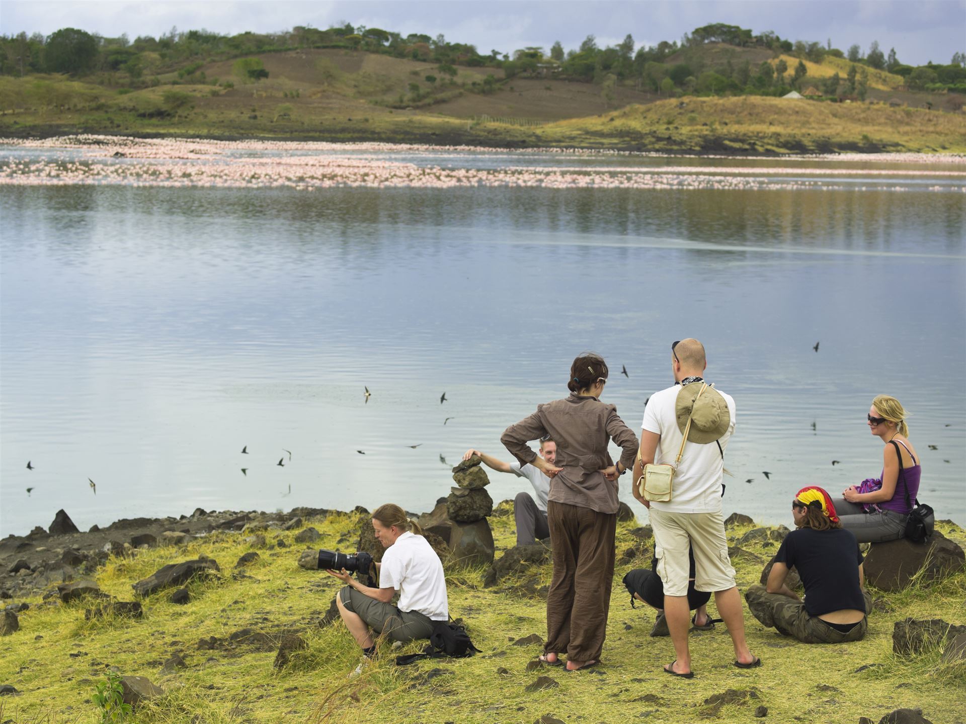 Reisegruppe im Arusha Nationalpark