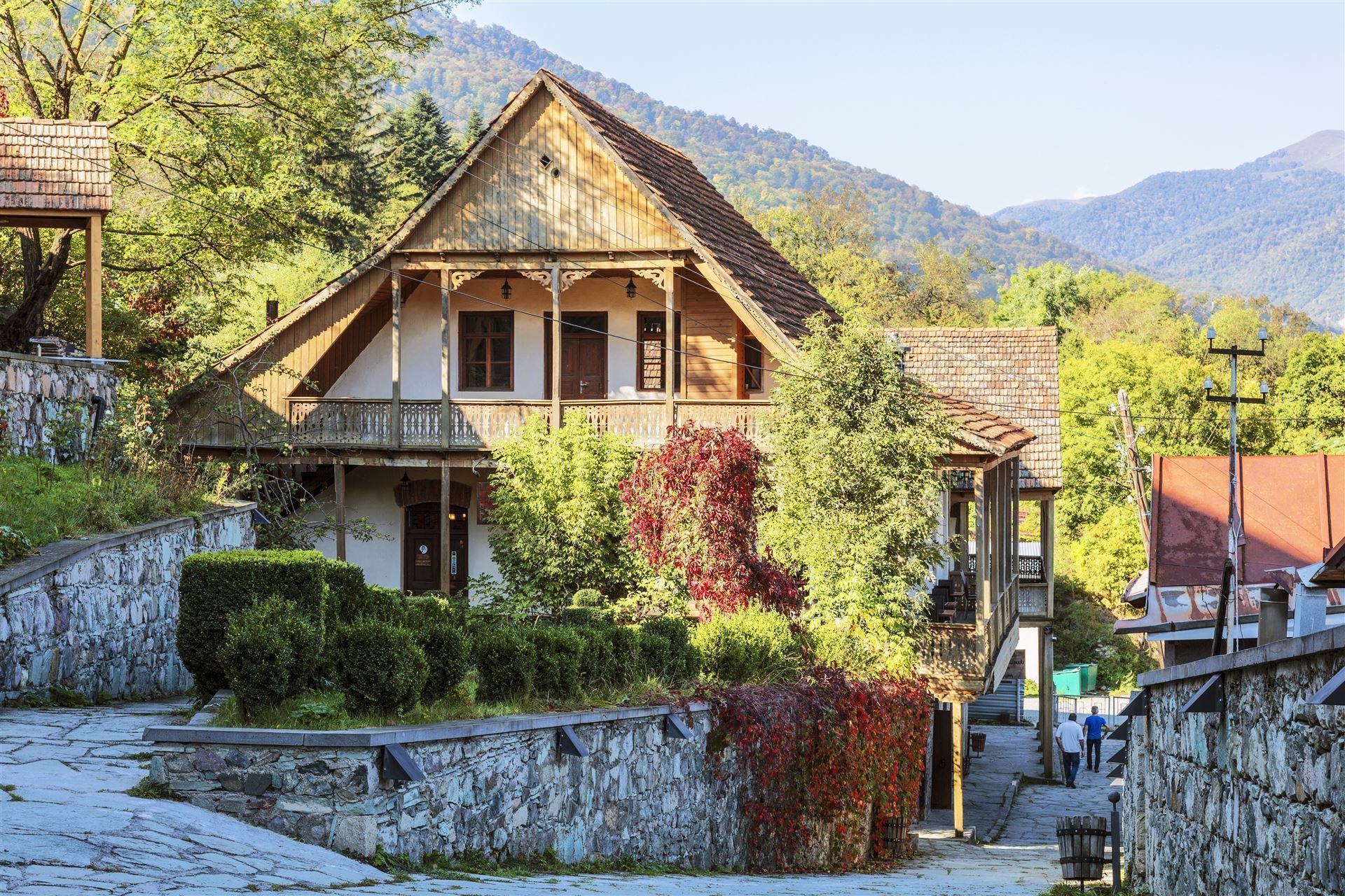 alte Häuser in Dilijan