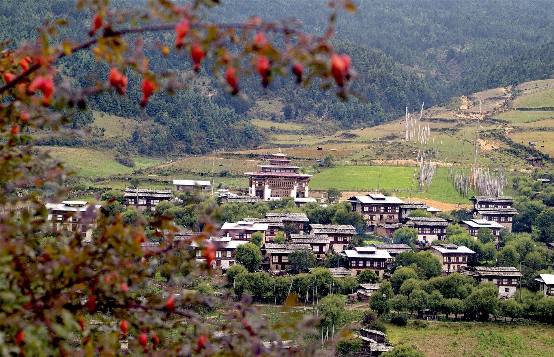 Blick auf Bumthang