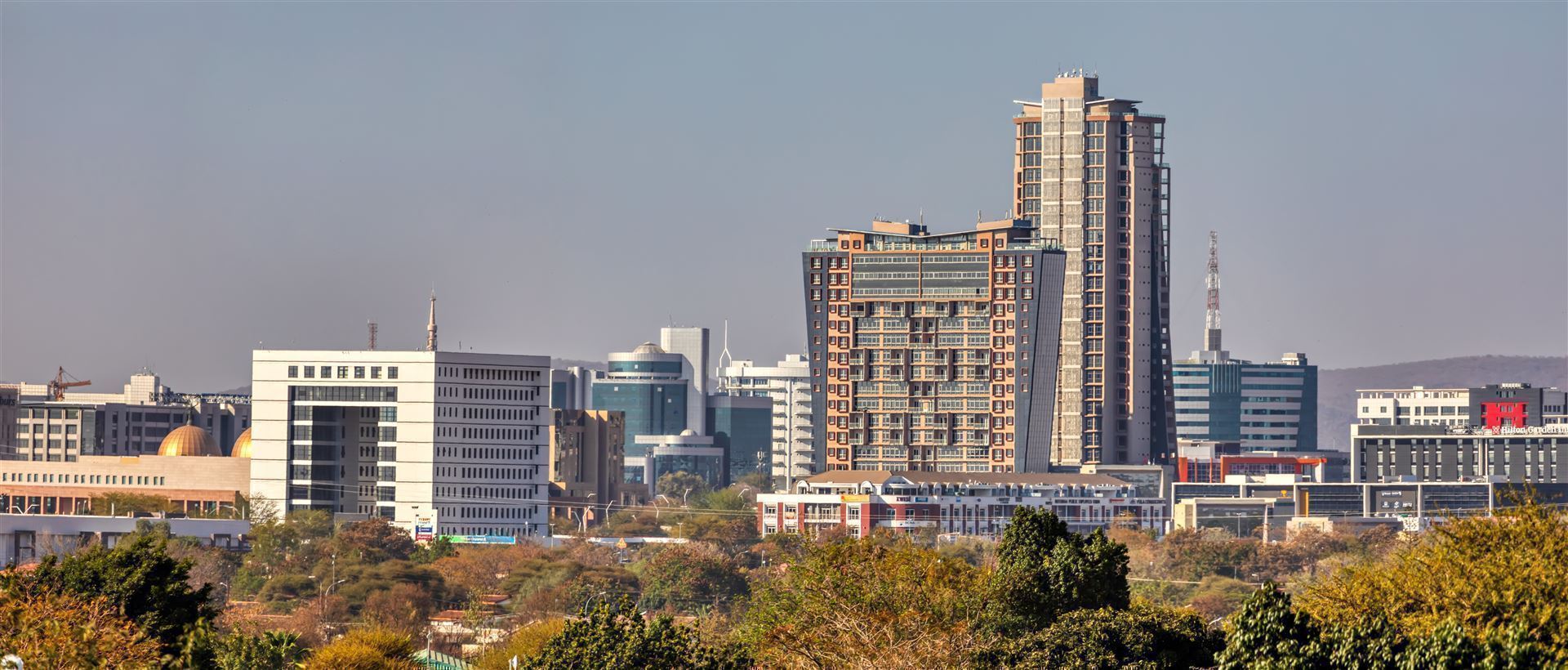 Blick auf die Stadt Gaborone
