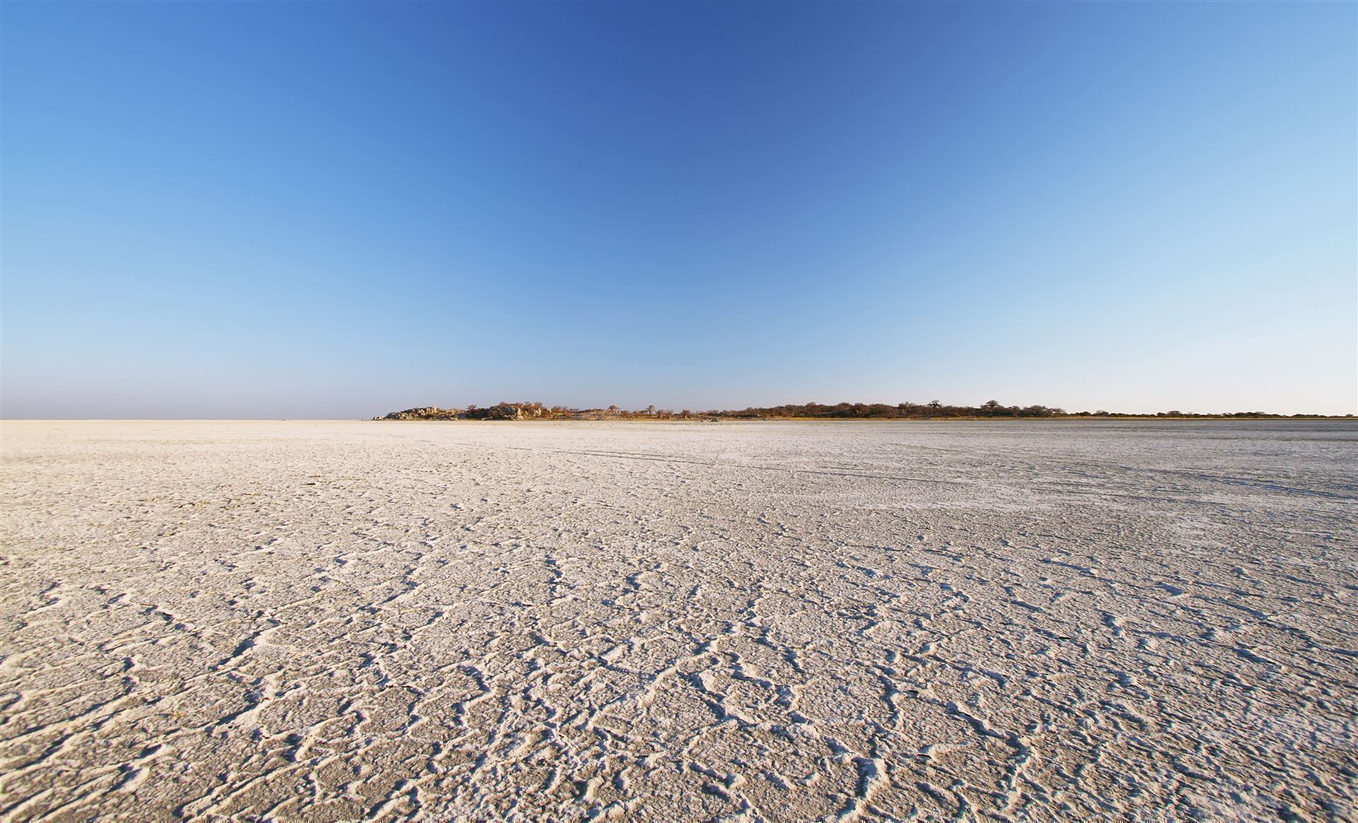 Makgadikgadi Salzsee im Winter