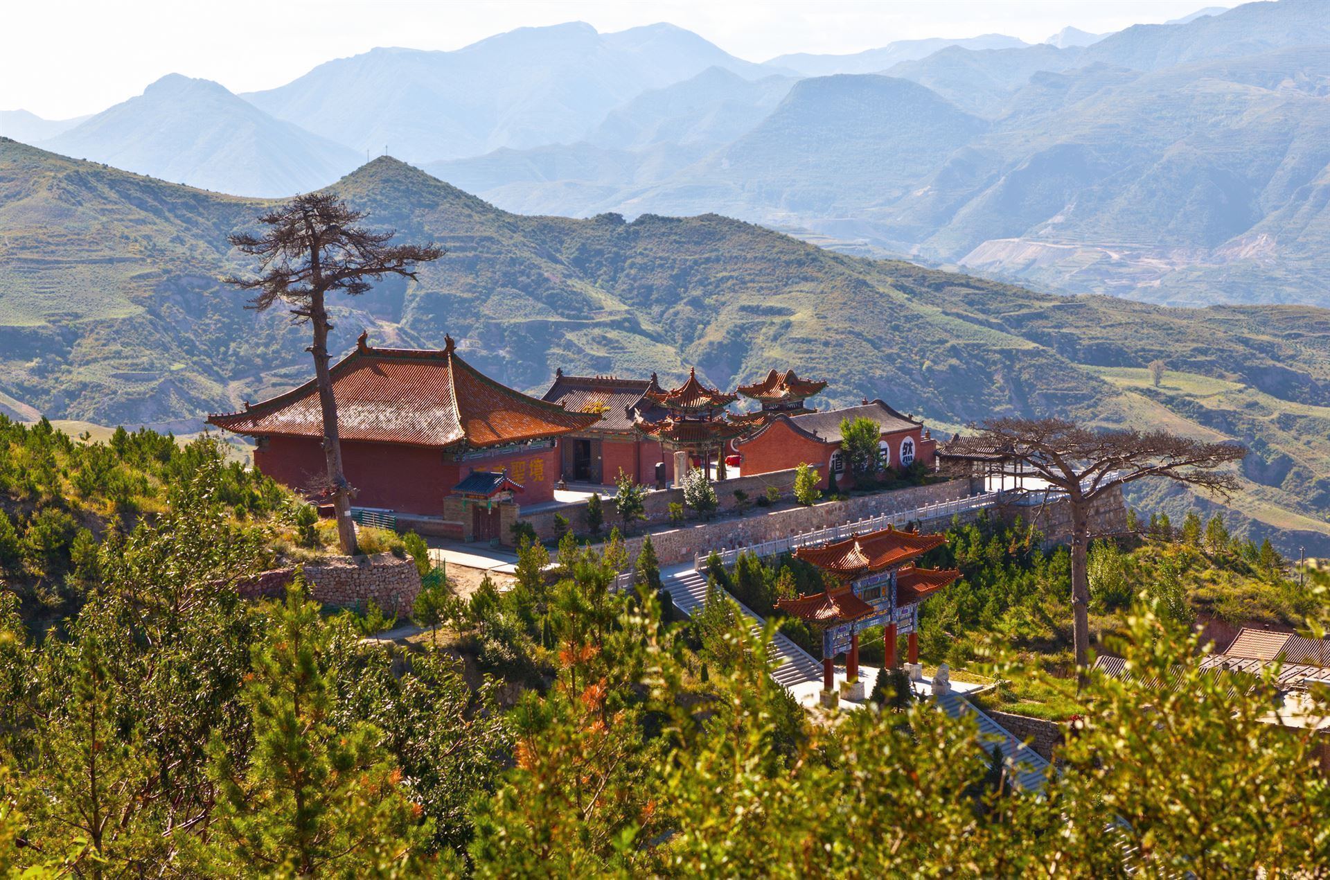 Huayan Tempel in den Bergen