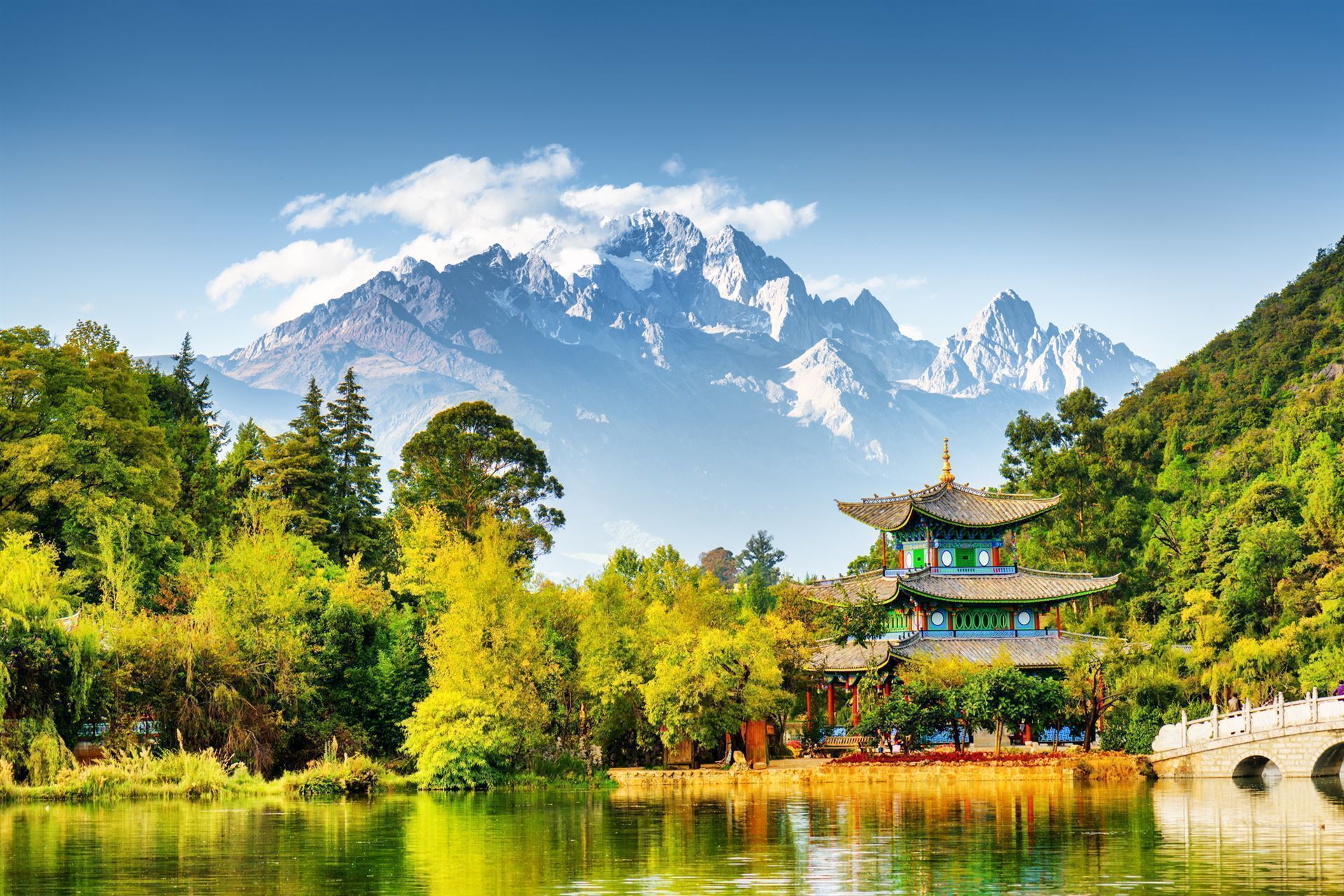 Yuquan-Park mit Schwarze Drachen See