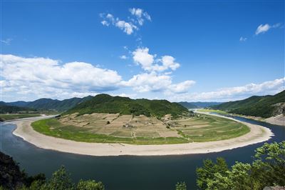 Landschaft bei Dandong