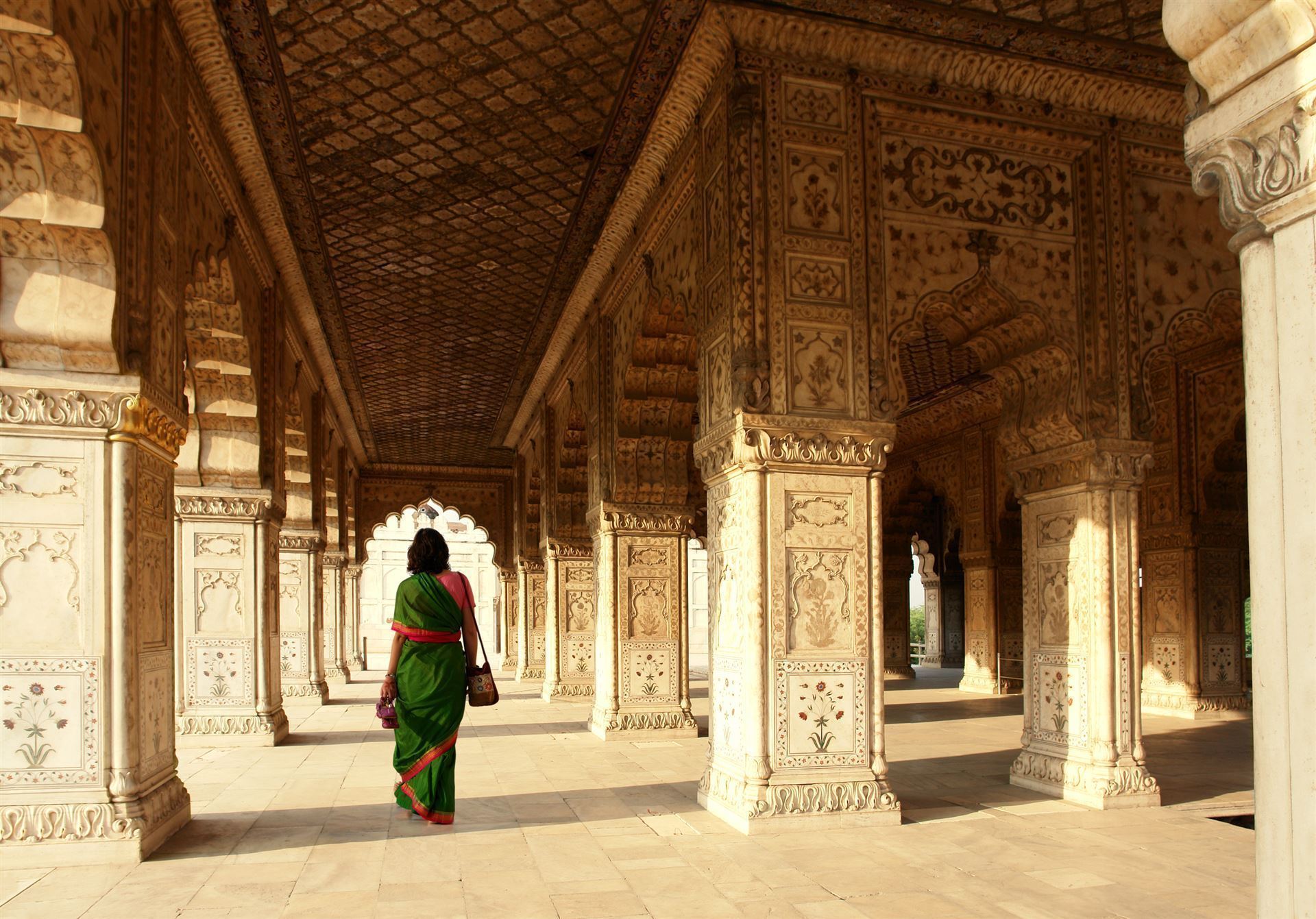 Innenansicht des Roten Fort Delhi
