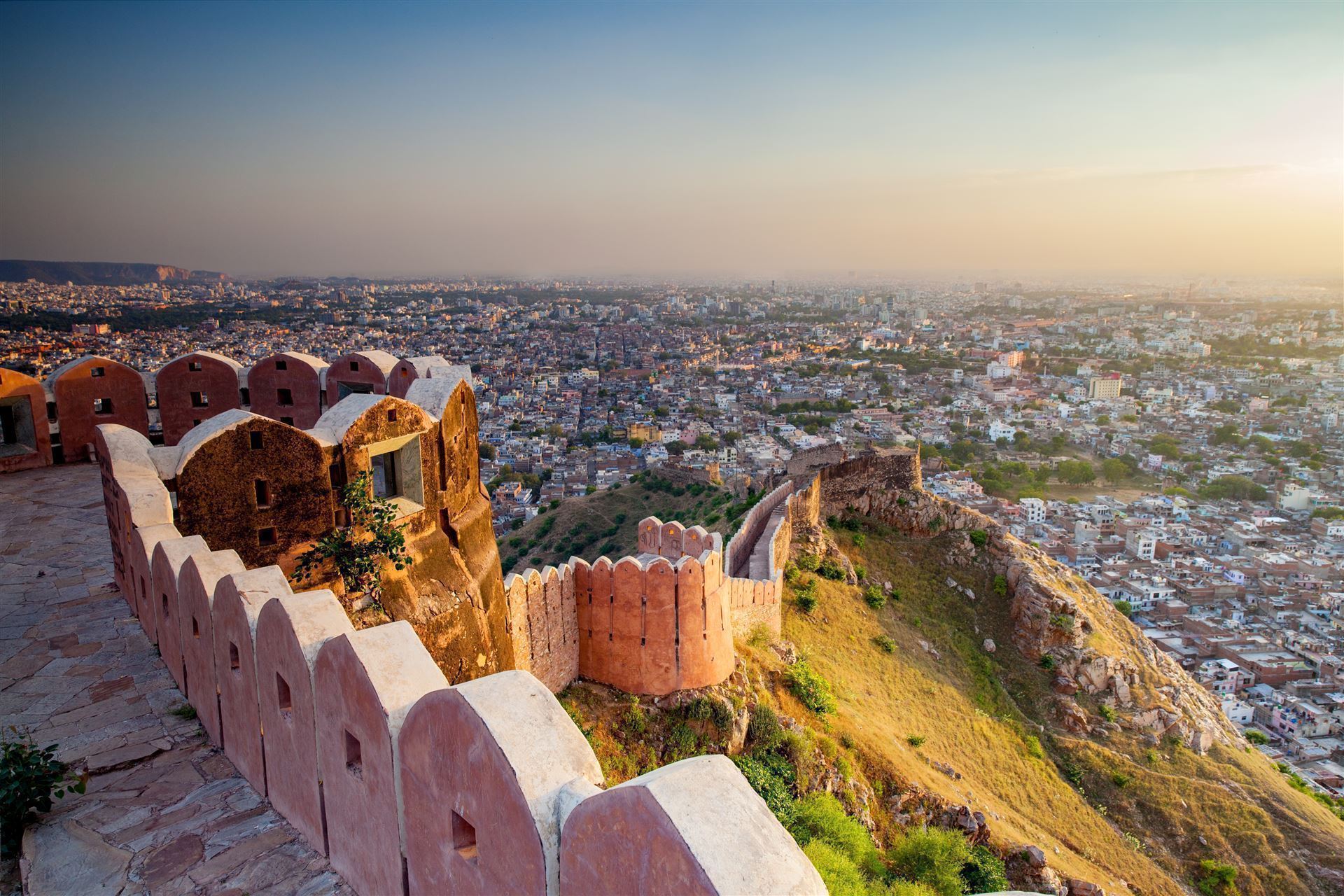 Festung Nahargarh mit Blick über Jaipur